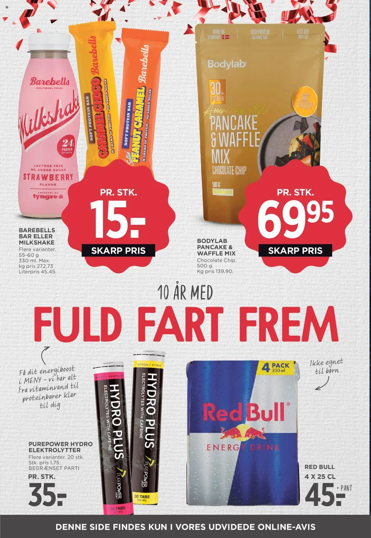 Meny tilbudsavis – gyldig fra 19.09.2025 | Side: 36 | Produkter: Proteinbarer, Milkshake
