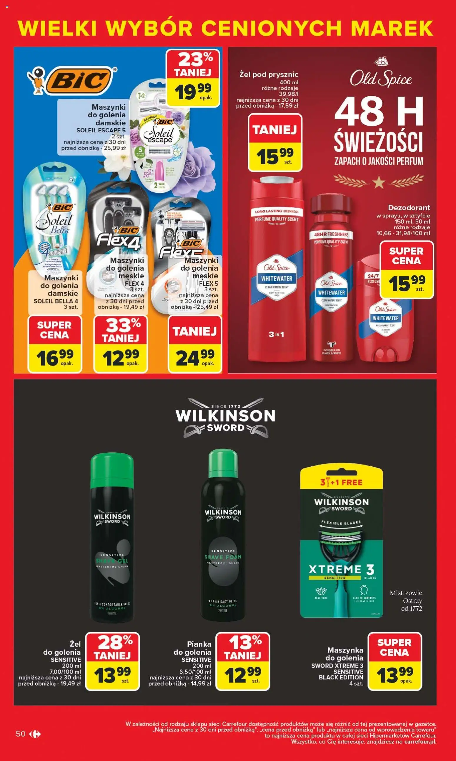 Carrefour Gazetka - Markowe atrakcje cenowe od 27.10.2025 | Strona: 52 | Produkty: Zapach, Żel pod prysznic, Dezodorant, Old spice
