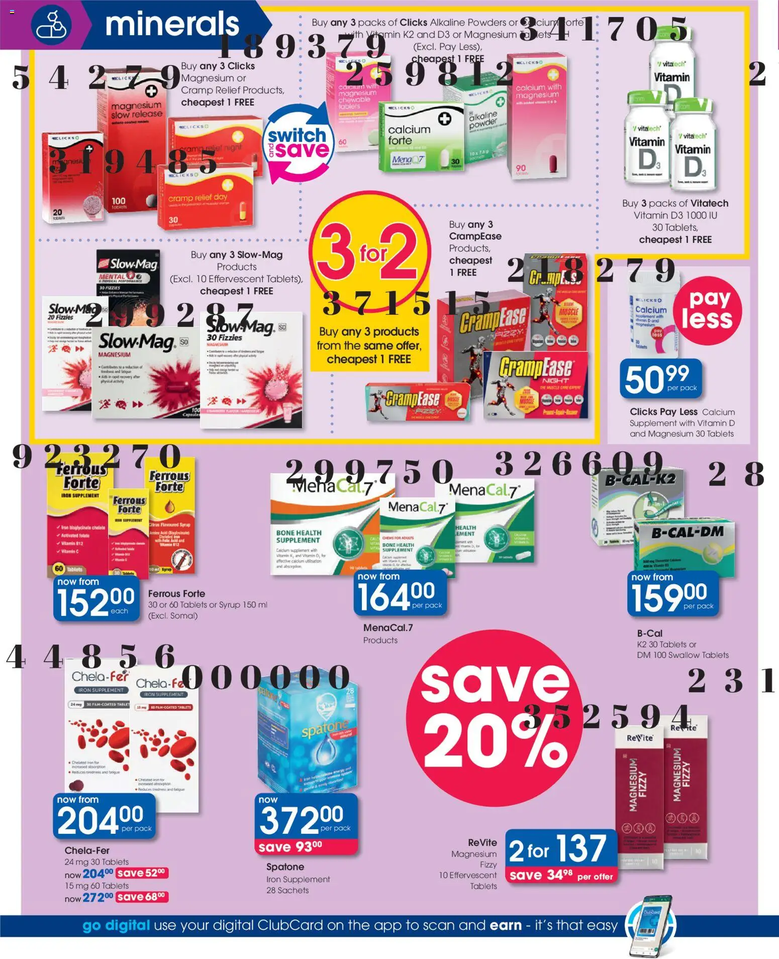 New Clicks catalogue – valid from 23.04.2026 | Page: 18 | Products: Iron, Powder, Switch, Syrup