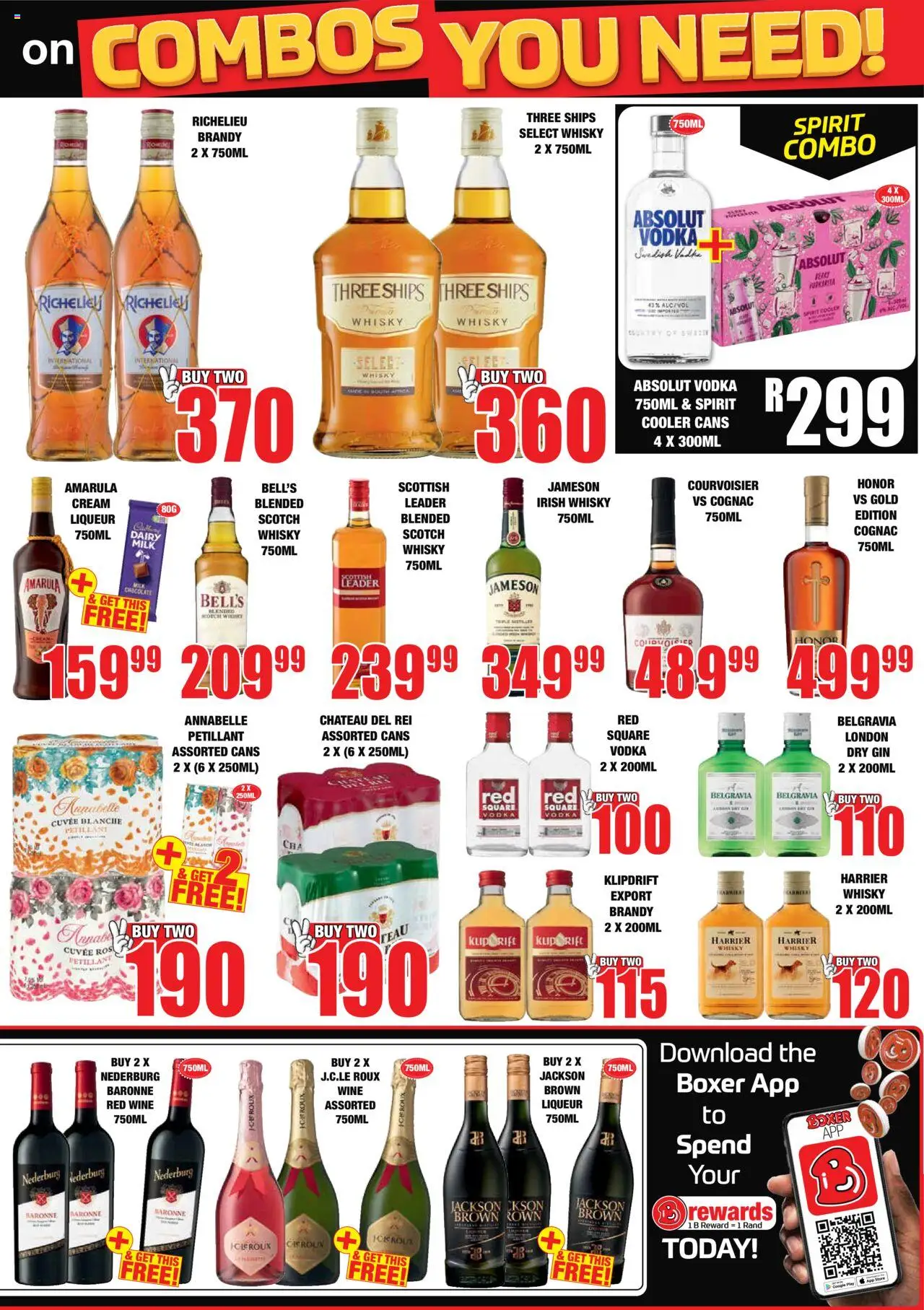 Boxer KwaZulu-Natal - Liquors │ valid from 29.08.2025 | Page: 3 | Products: Chocolate, Cream, Vodka, Ensalada de quino