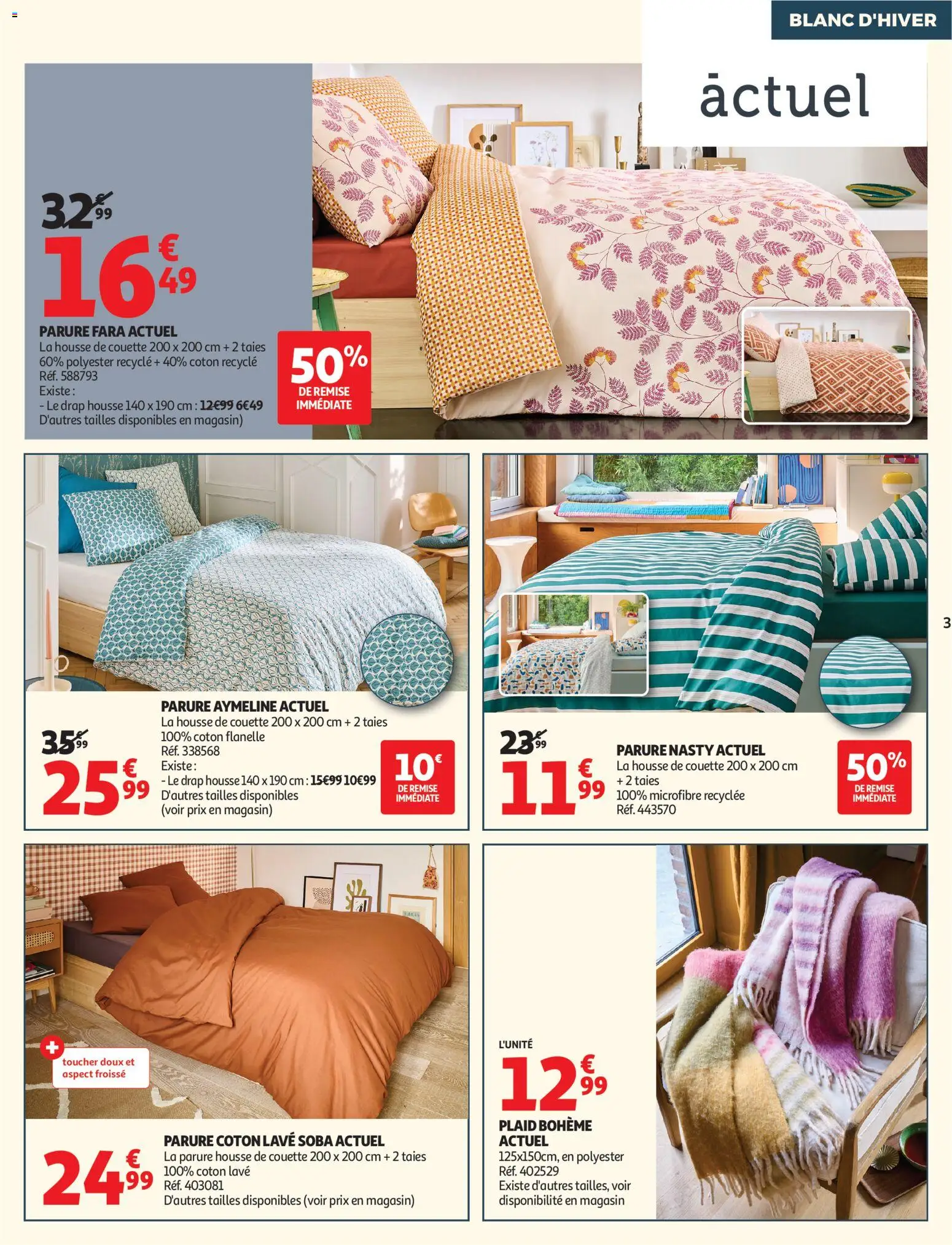 {H1} | Page: 3 | Produits: Coton, Housse de couette, Couette