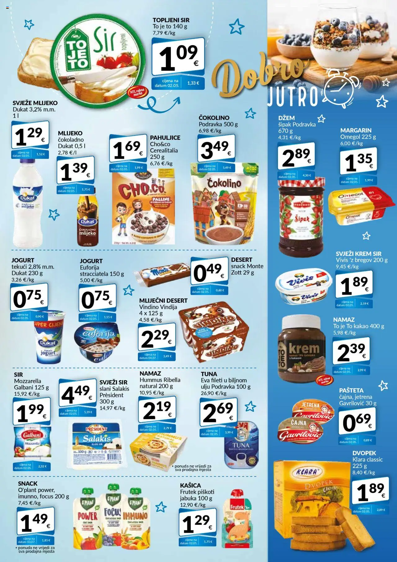 Bakmaz katalog | vrijedi od 14.08.2025 | Stranica: 3 | Proizvodi: Vindija, Krem sir, Podravka, Kakao