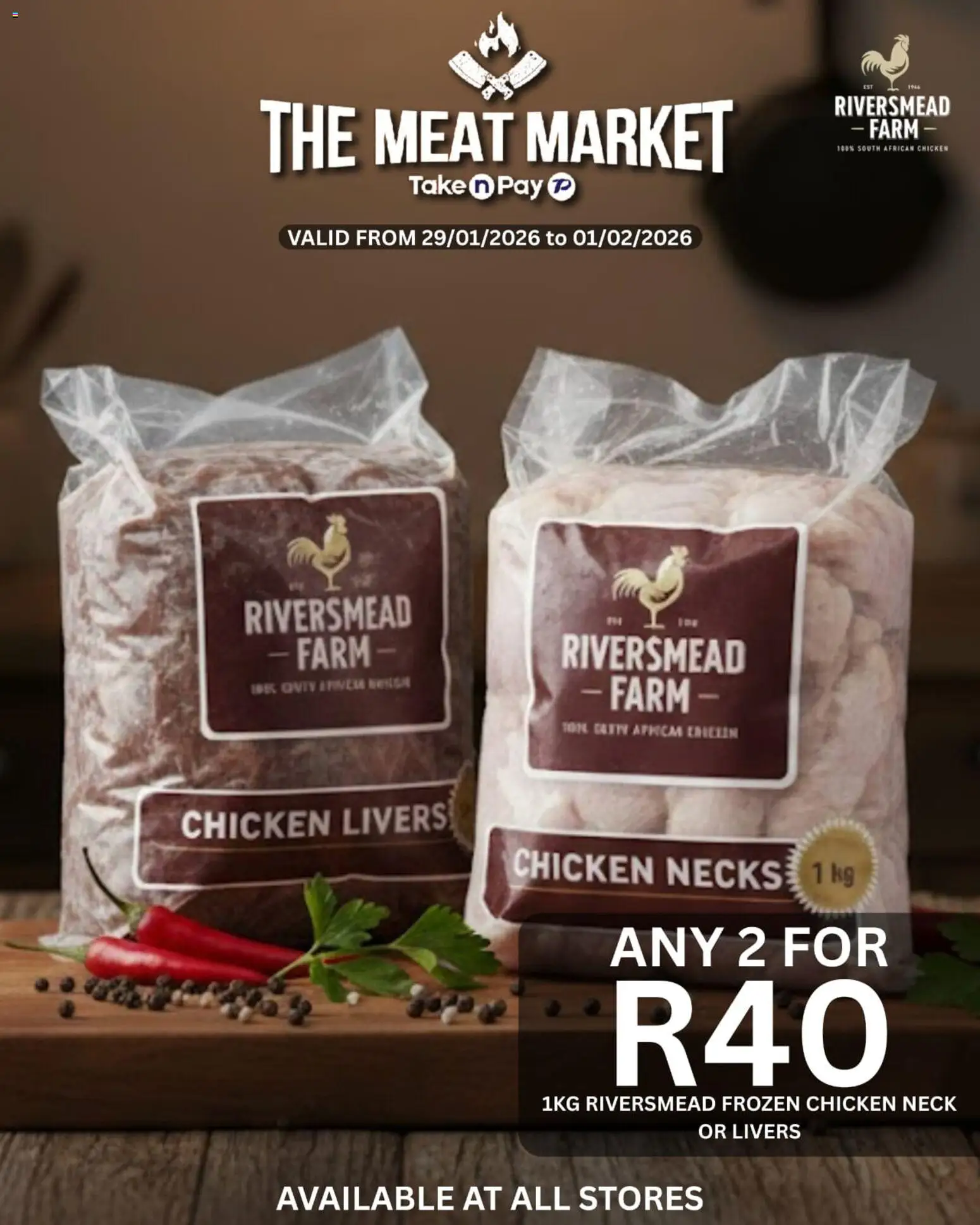 New Take n Pay catalogue – valid from 29.01.2026 | Page: 1 | Products: Chicken