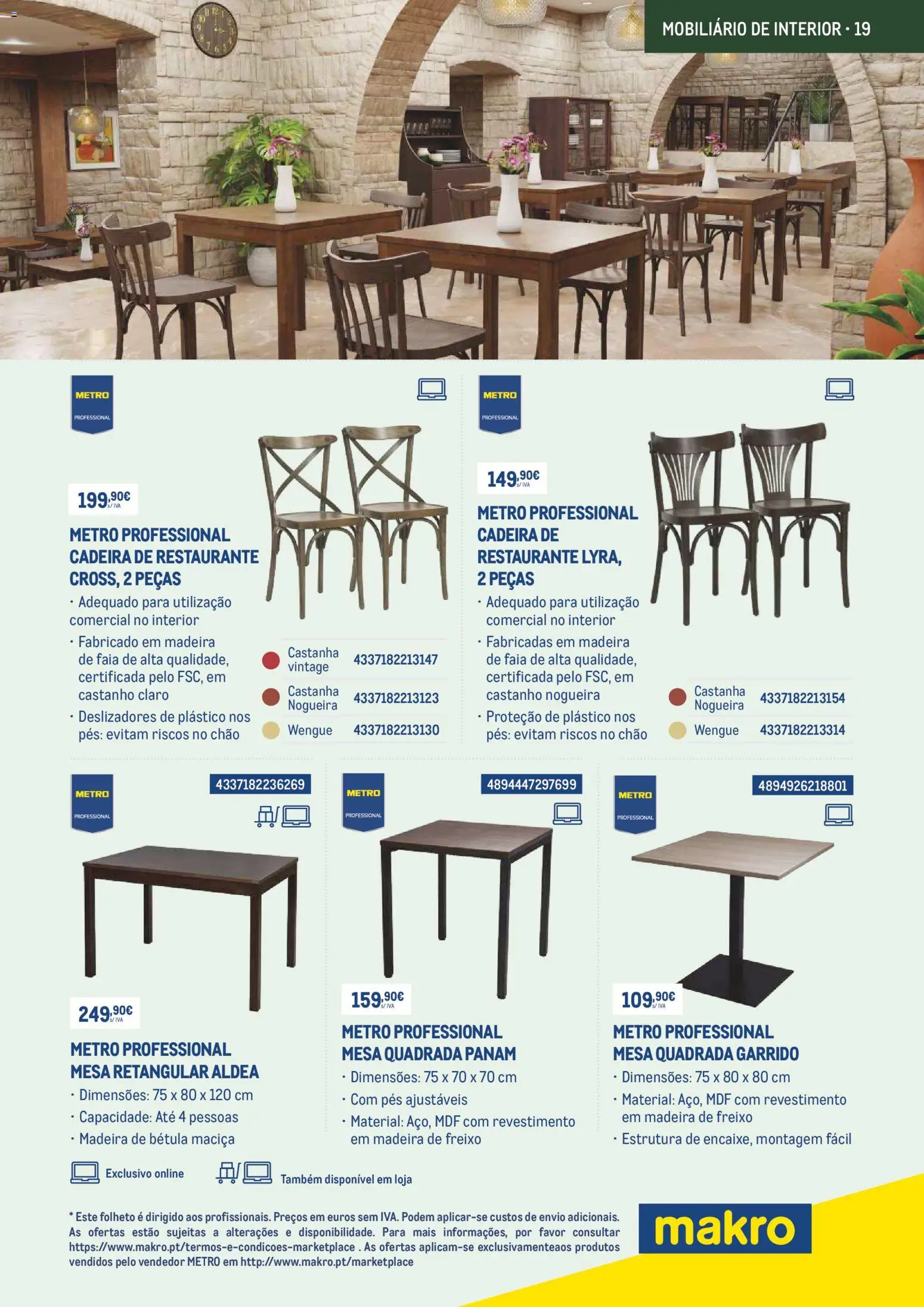 Makro Prepare o seu negócio para o bom tempo com 10desconto │ válido de 01.03.2026 | Página: 19 | Produtos: Mesa, Cadeira