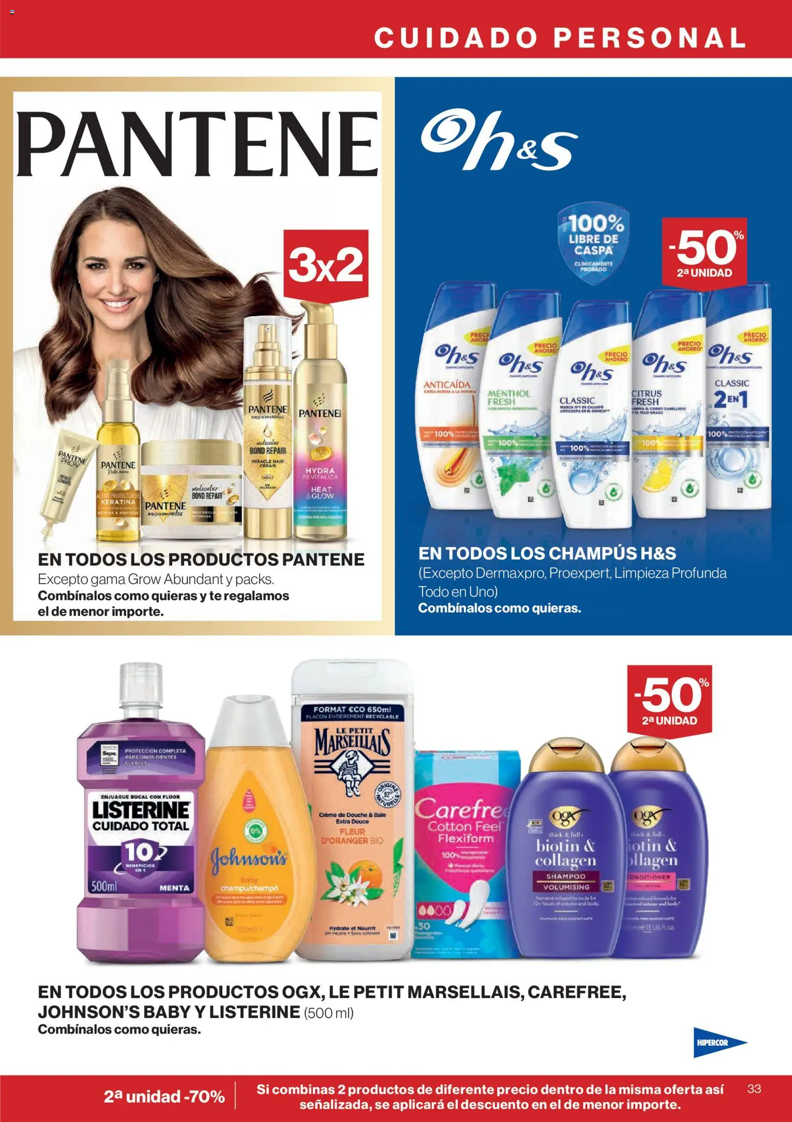 Hipercor catálogo │ válido desde el 29.01.2026 | Página: 33 | Productos: Enjuague bucal, Aceite, Té
