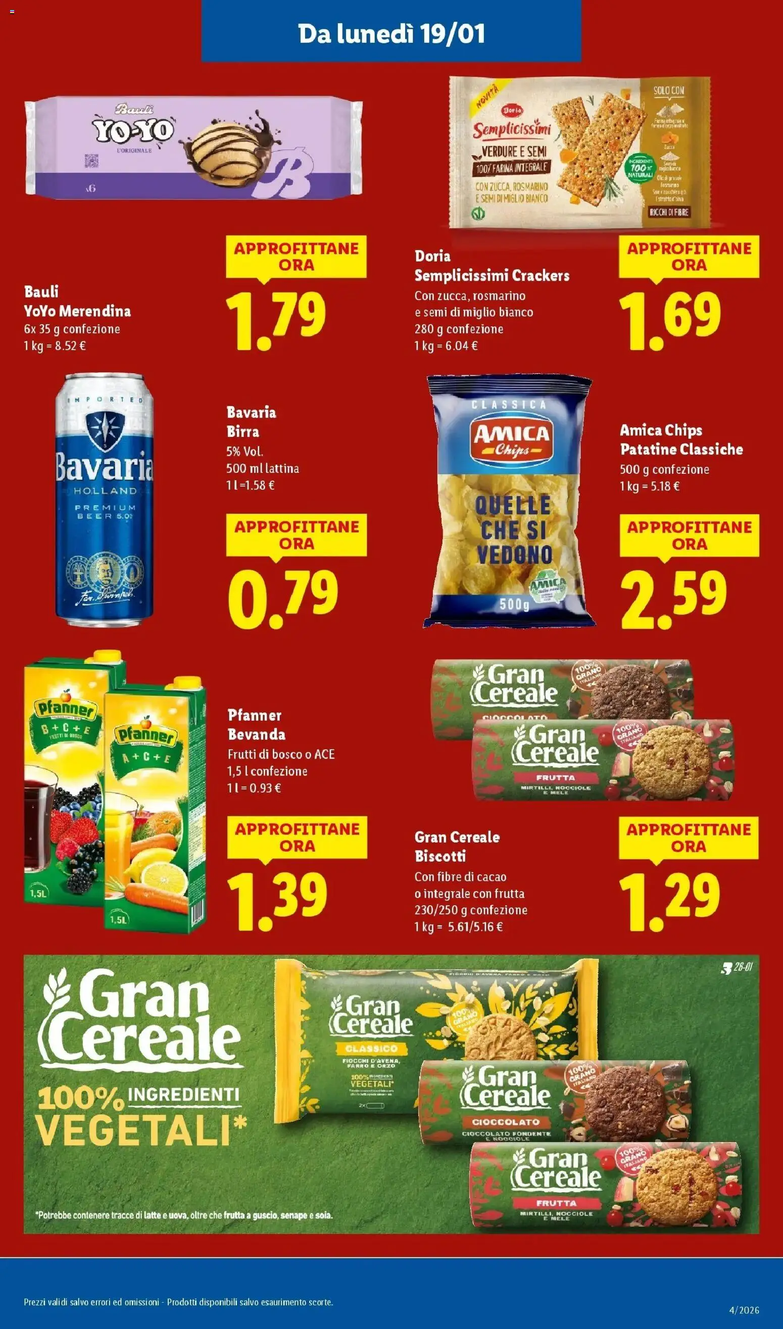 Volantino Lidl del 19.01.2026 | Pagina: 15 | Prodotti: Cioccolato, Mele, Frutta, Cacao
