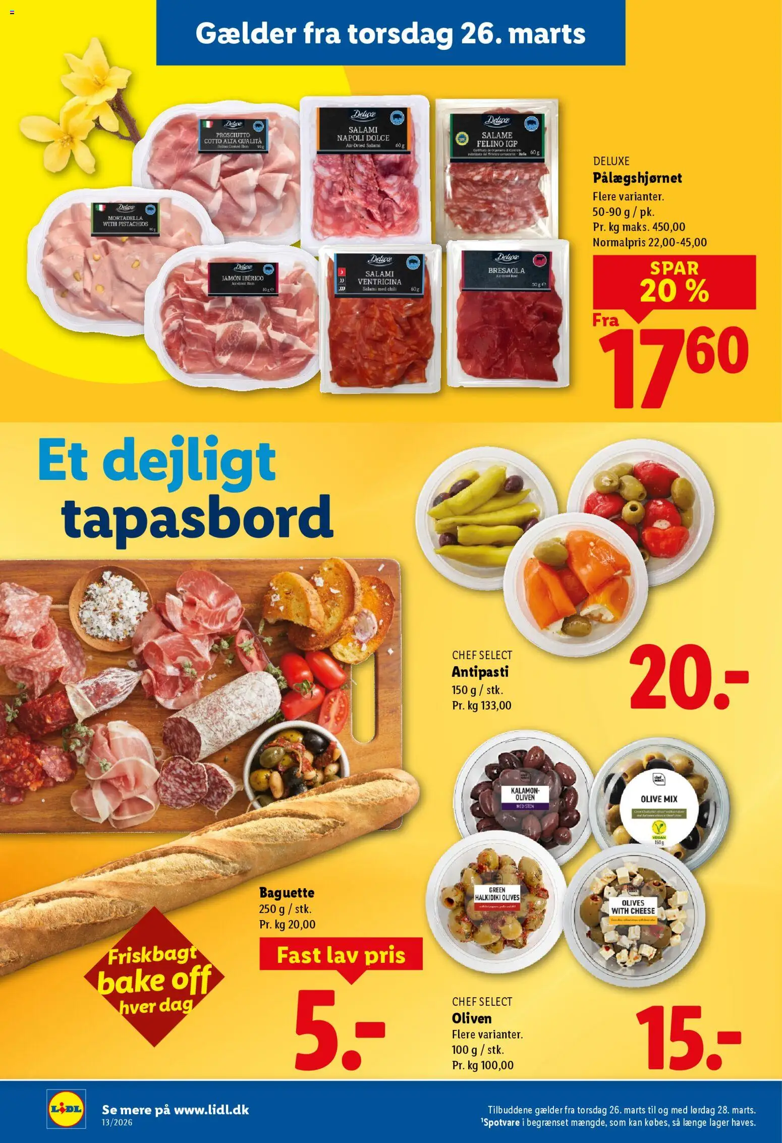 Lidl tilbudsavis – gyldig fra 22.03.2026 | Side: 28 | Produkter: Salami, Oliven, Søm