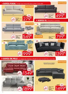 Pré-visualização Conforama folheto válido de 25.09.2025 | Página: 4 | Produtos: Sofás, Cama, Sofá