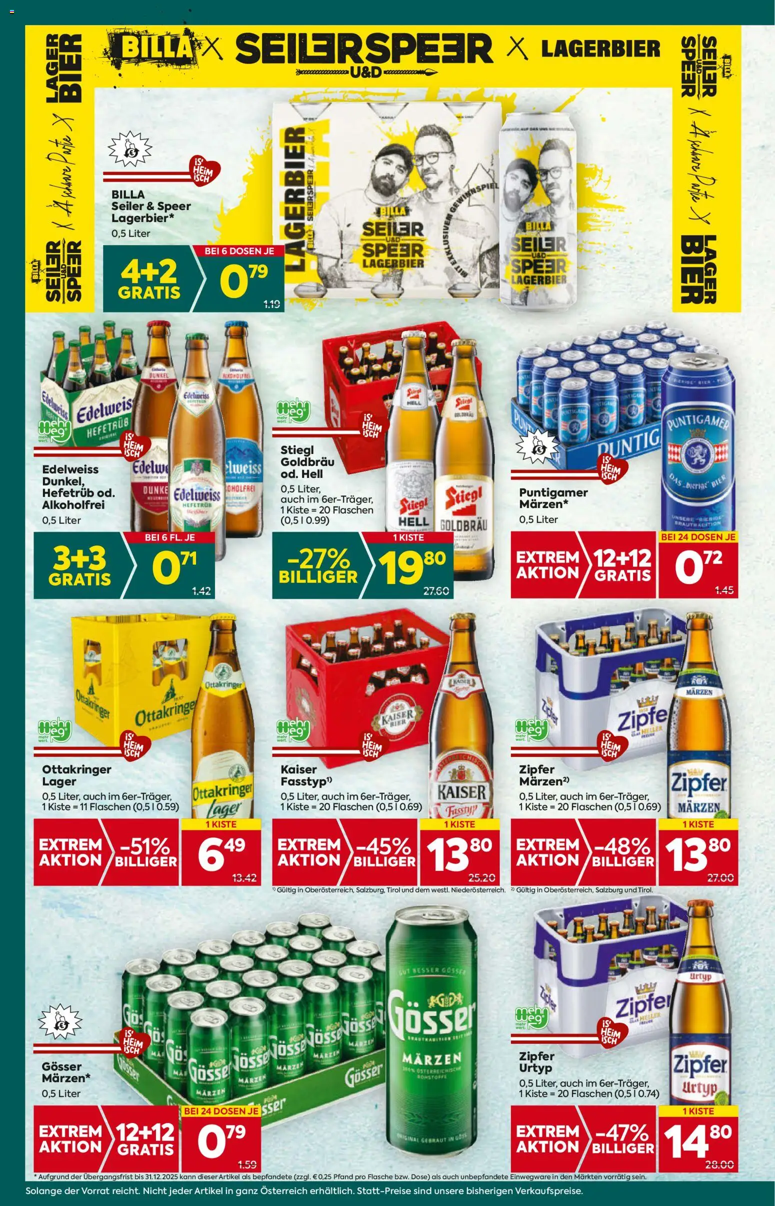Billa Plus Flugblatt - Oberösterreich gültig ab 06.11.2025 | Seite: 14 | Produkte: Bier