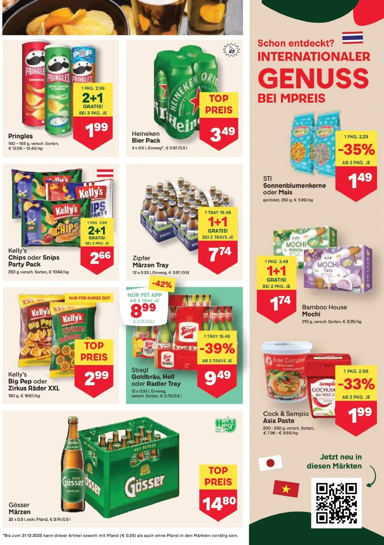 MPREIS Steyr gültig ab 16.10.2025 | Seite: 9 | Produkte: Chips, Bier