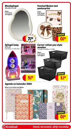 Curver rattan you style manden, S € 1.49, M € 2.39 en L € 3.29. Alleen in de winkel verkrijgbaar. - Voorbeeld van een folder van Kruidvat, geldig van 11.11.2025 | Pagina: 103
