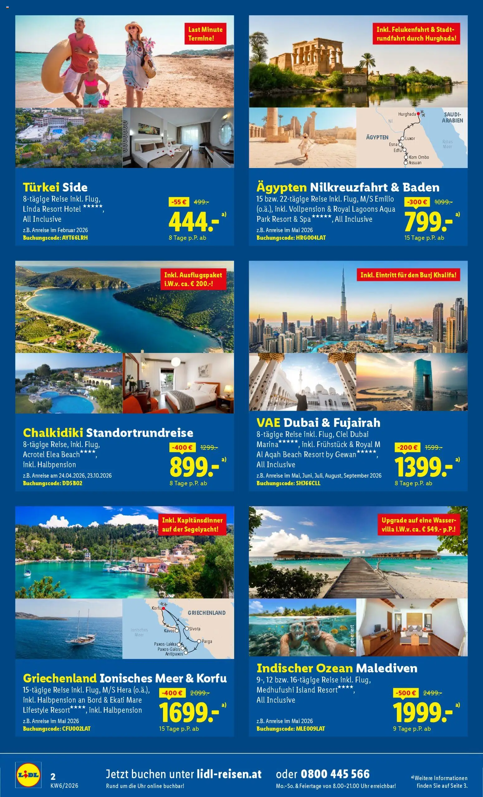 Lidl Frühbucher-Highlights gültig ab 02.02.2026 | Seite: 2 | Produkte: Wasser, Uhr