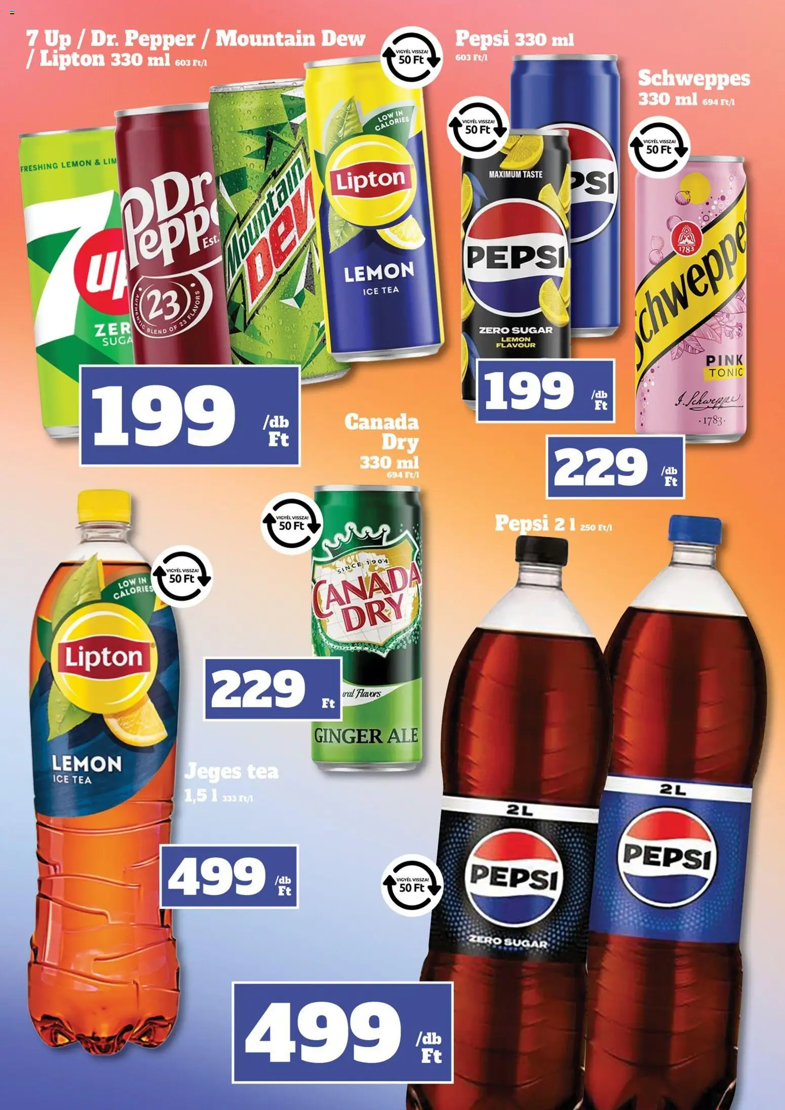 Family Diszkont akciós ujság - amely érvényes a következő dátumtól: 18.12.2025 | Oldal: 7 | Termékek: Tonic, Pepsi, Lavór, Tea