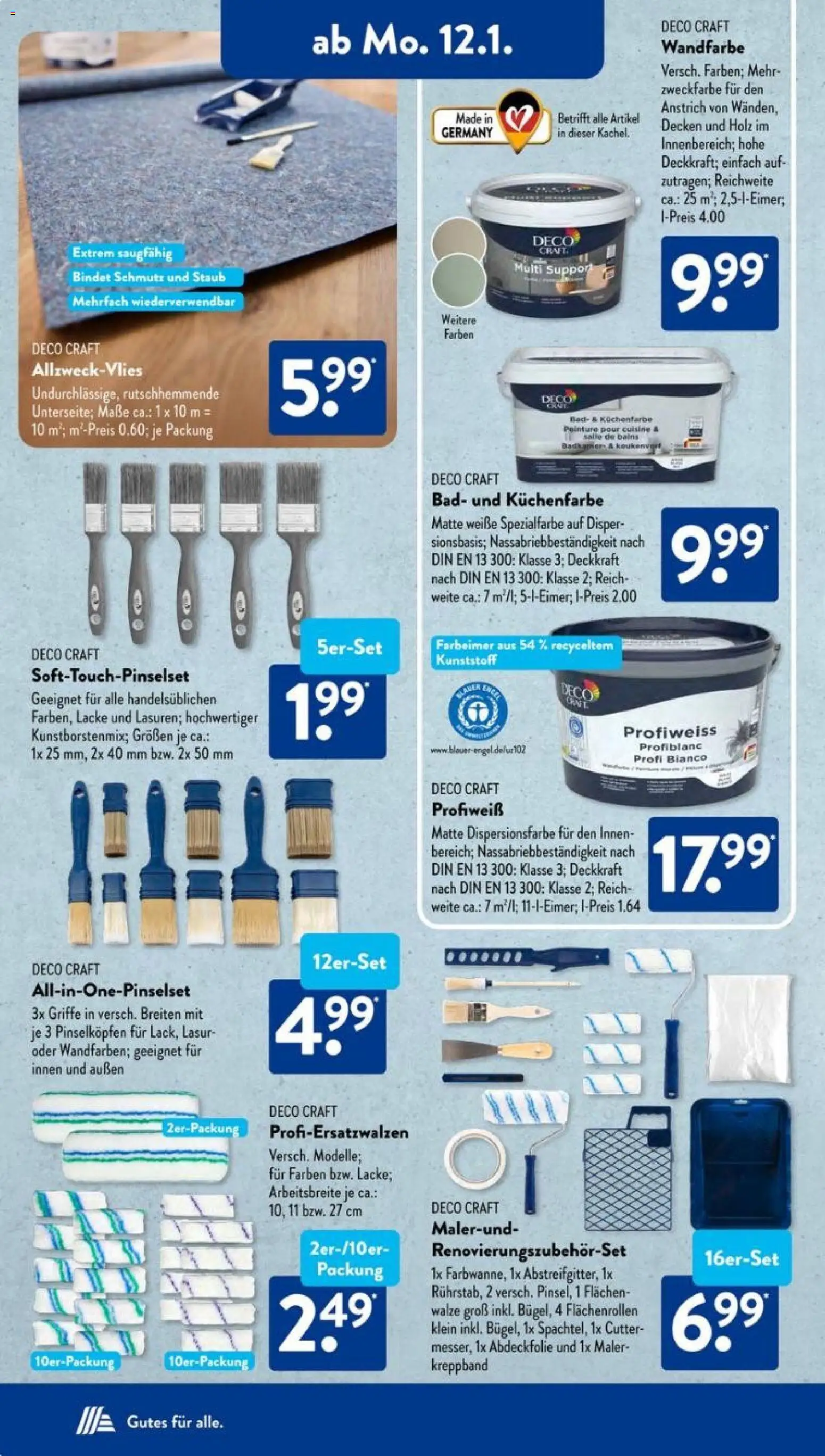 Aldi Süd Prospekt 	 – gültig ab 12.01.2026 | Seite: 2 | Produkte: Cutter, Bad, Wandfarbe