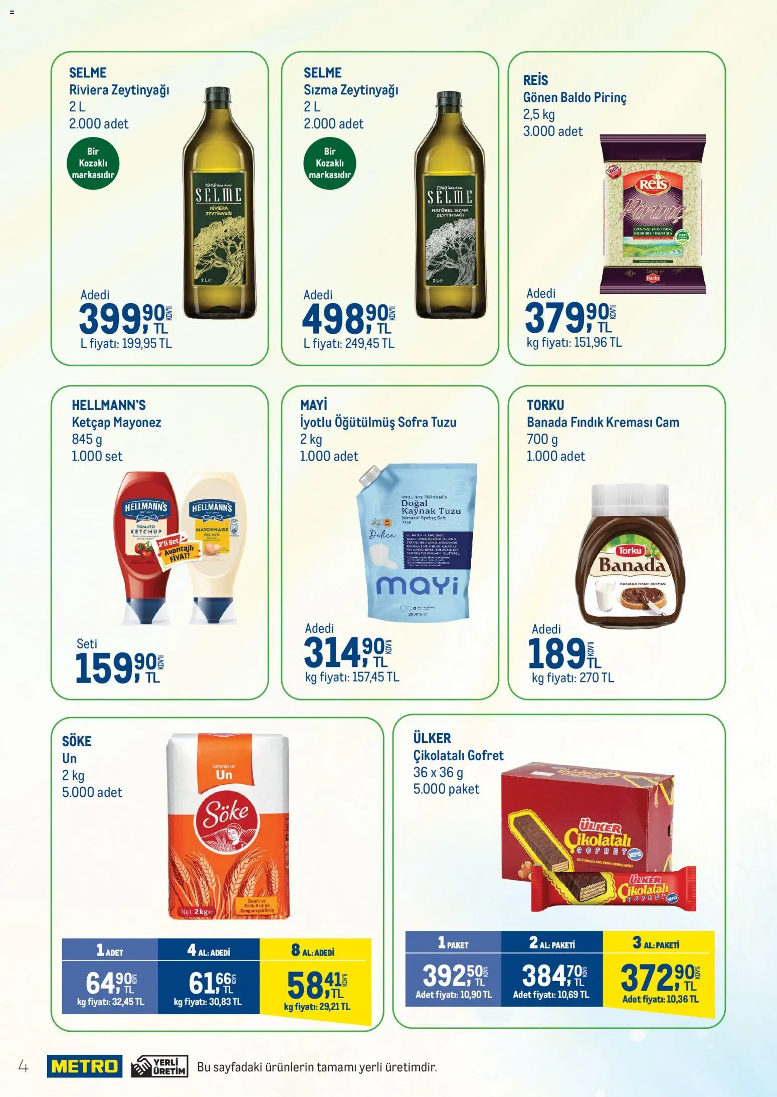 Metro - Metroda bahar firsatlari - 16.04.2026 tarihinden itibaren geçerlidir | Sayfa: 4 | Ürünler: Pirinç, Ketçap, Fındık, Mayonez