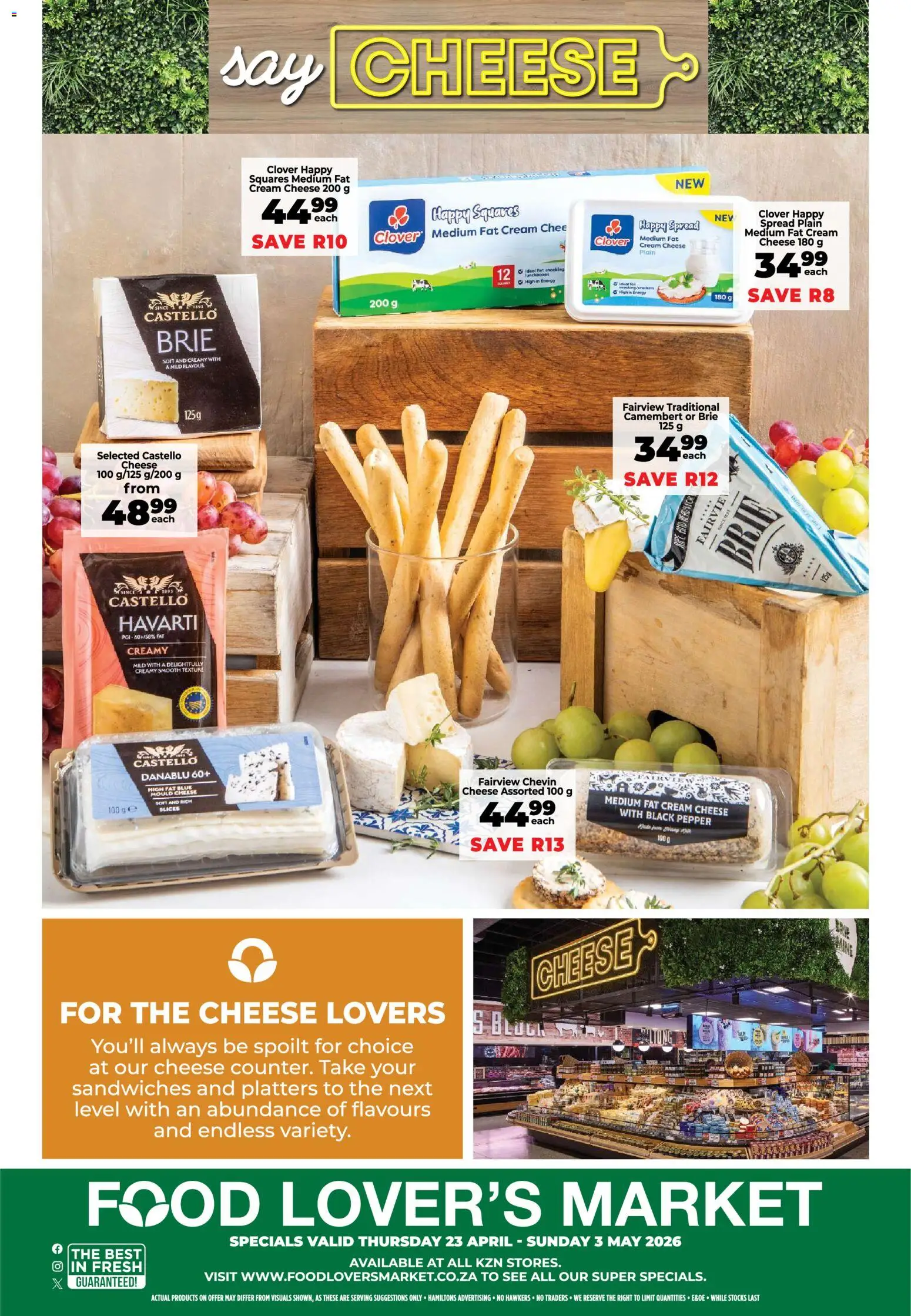 New Food Lover's Market catalogue – valid from 23.04.2026 | Page: 16 | Products: Cheese, Cream, Pepper