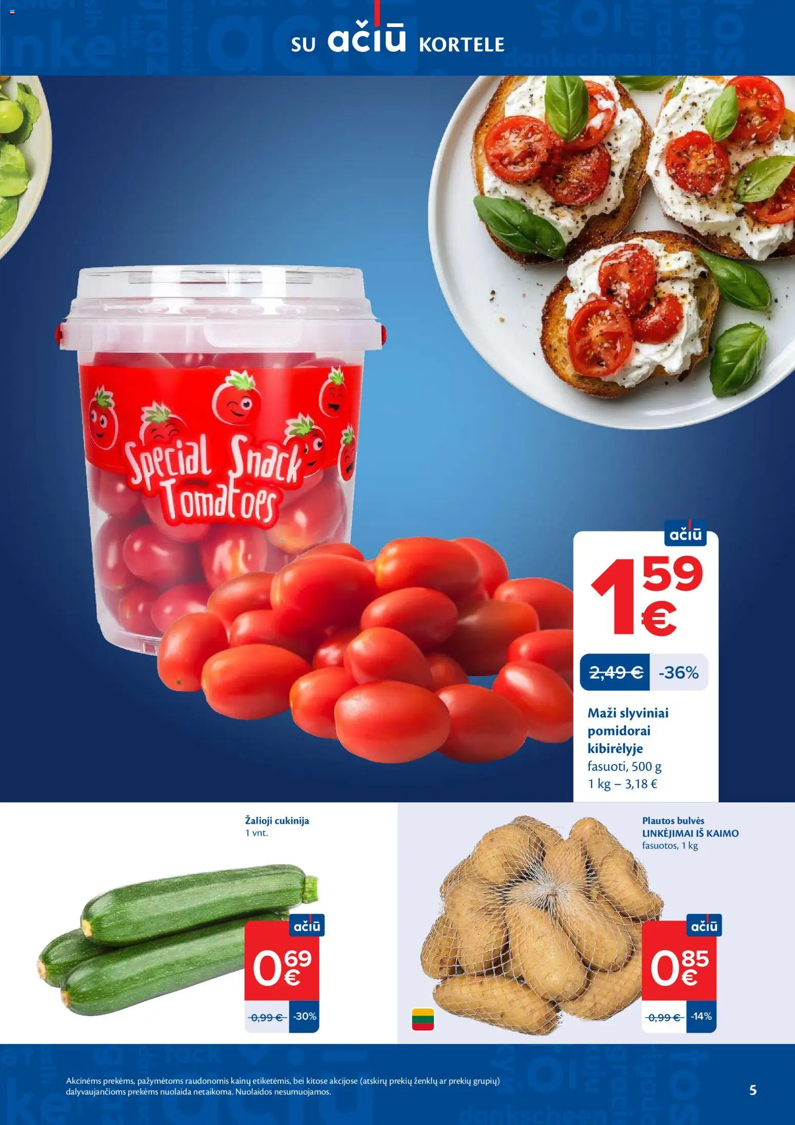 MAXIMA akcijos nuo 17.03.2026 | Puslapis: 5 | Prekių: Bulvės, Pomidorai