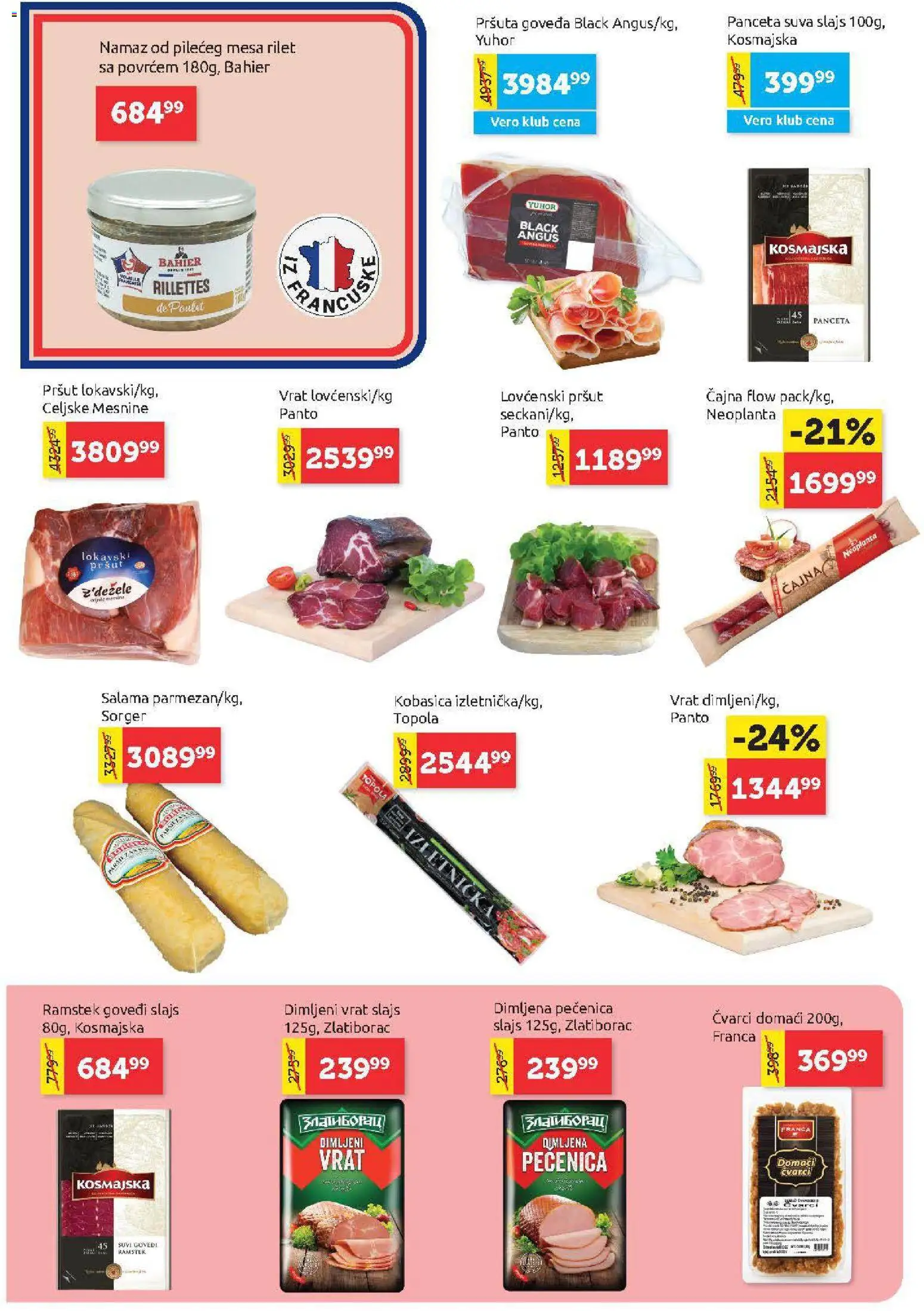 SuperVERO katalog - važi od 05.03.2026 | Strana: 4 | Proizvode: Pršut, Panceta, Salama, Kobasica