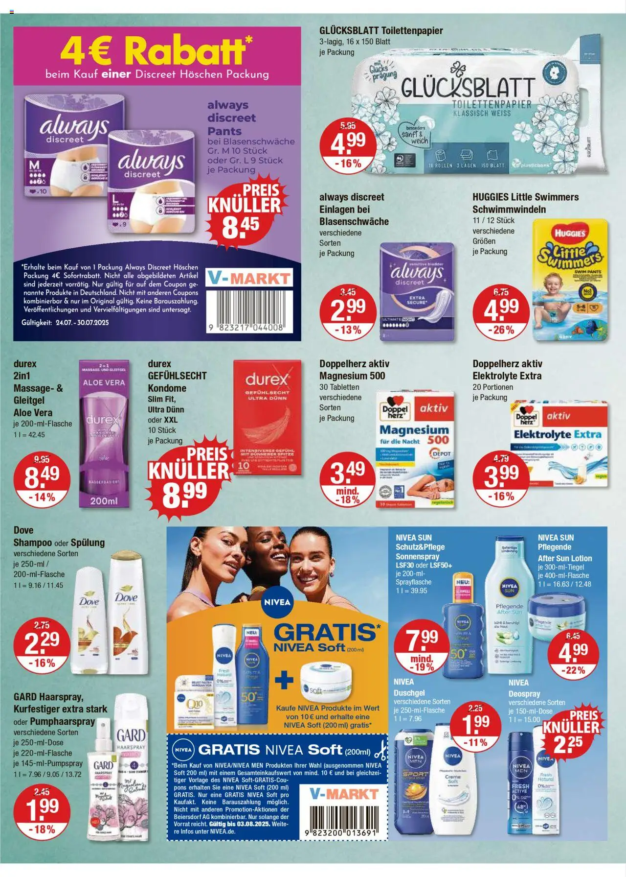 V-Markt - Oberbayern - gültig ab dem 24.07.2025 | Seite: 10 | Produkte: Spülung, Haarspray, Creme, Deospray