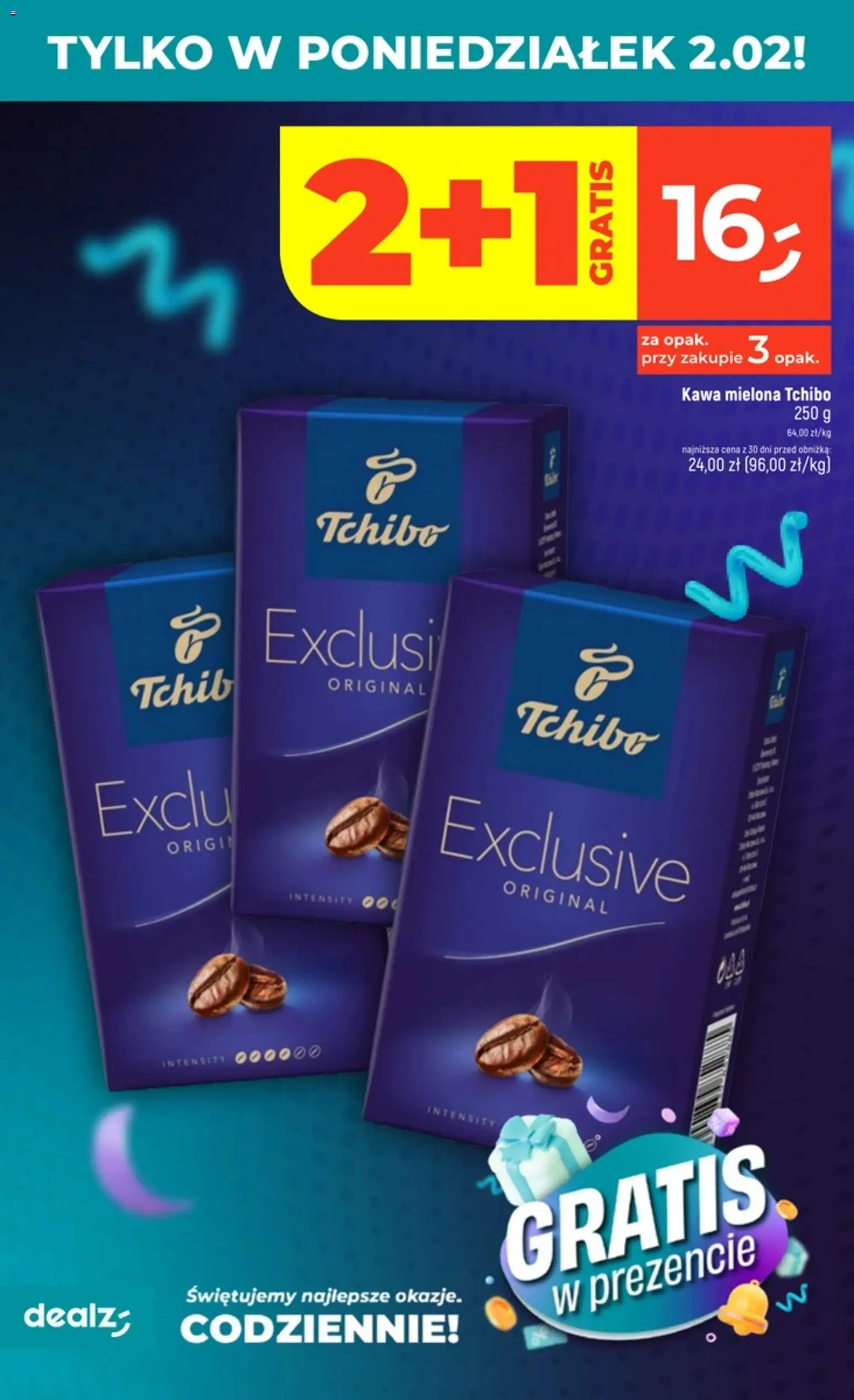 Dealz Gazetka - Gratis w prezencie od 02.02.2026 | Strona: 2 | Produkty: Tchibo, Kawa