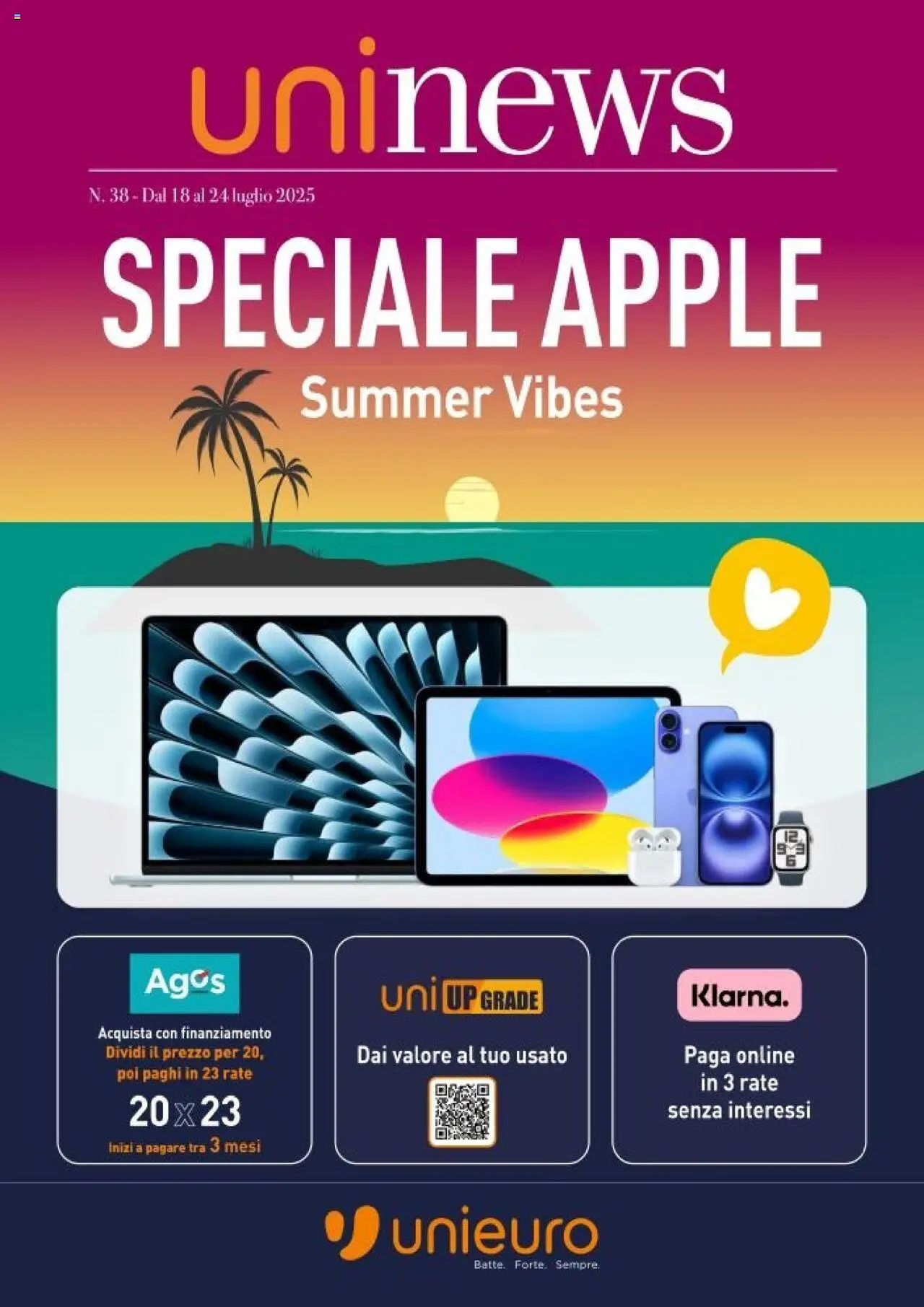 Volantino Unieuro del 19.07.2025 | Pagina: 1