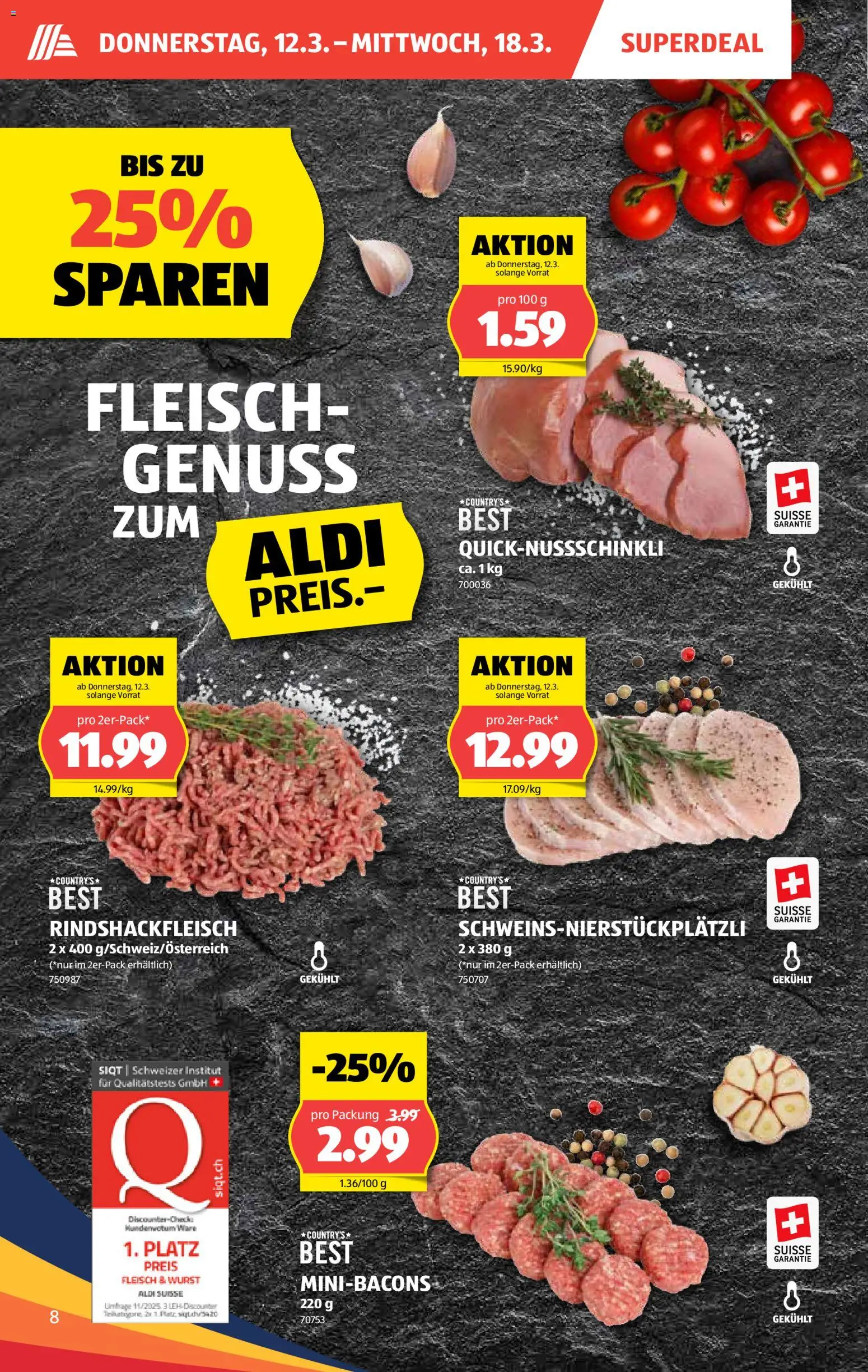 Aldi aktionen – gültig ab 12.03.2026 | Seite: 9 | Produkte: Wurst