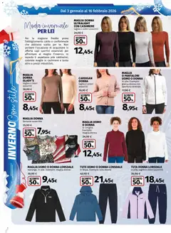 Anteprima del volantino Ipercoop Inverno con stile - Piemonte catalogo valido a partire dal 03.01.2026 | Pagina: 6 | Prodotti: Pile, Giacca, Pantaloni, Cardigan