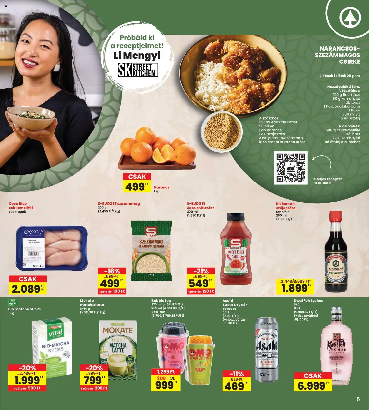 Interspar akciós ujság - amely érvényes a következő dátumtól: 15.01.2026 | Oldal: 5 | Termékek: Chili, Chiliszósz, Szezámmag, Sör