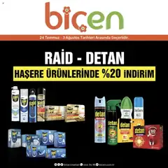 24.07.2025 tarihinden itibaren geçerli olan Biçen Market kataloğu önizlemesi