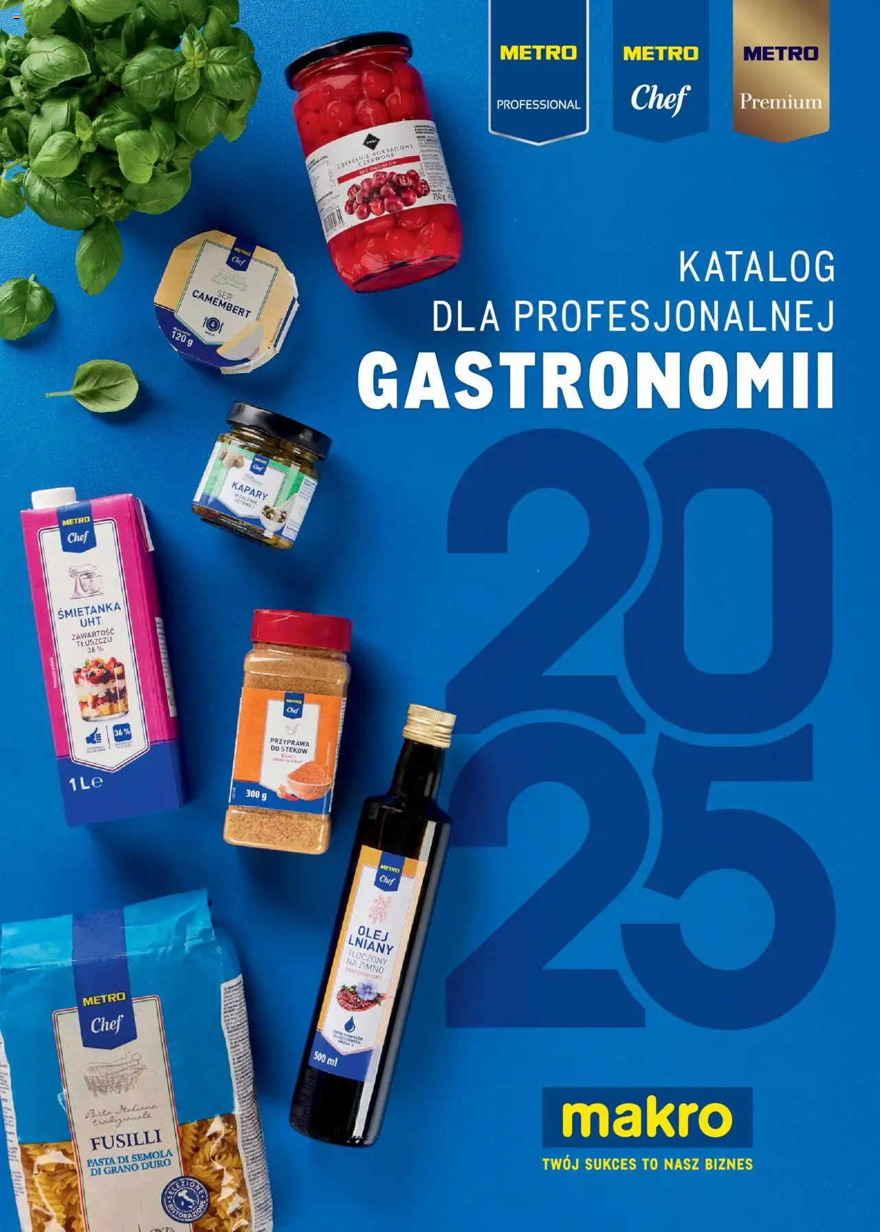 Makro Gazetka - Katalog produktów dla profesjonalnej Gastronomii od 21.02.2025 | Strona: 1 | Produkty: Kapary, Czereśnie, Camembert, Olej