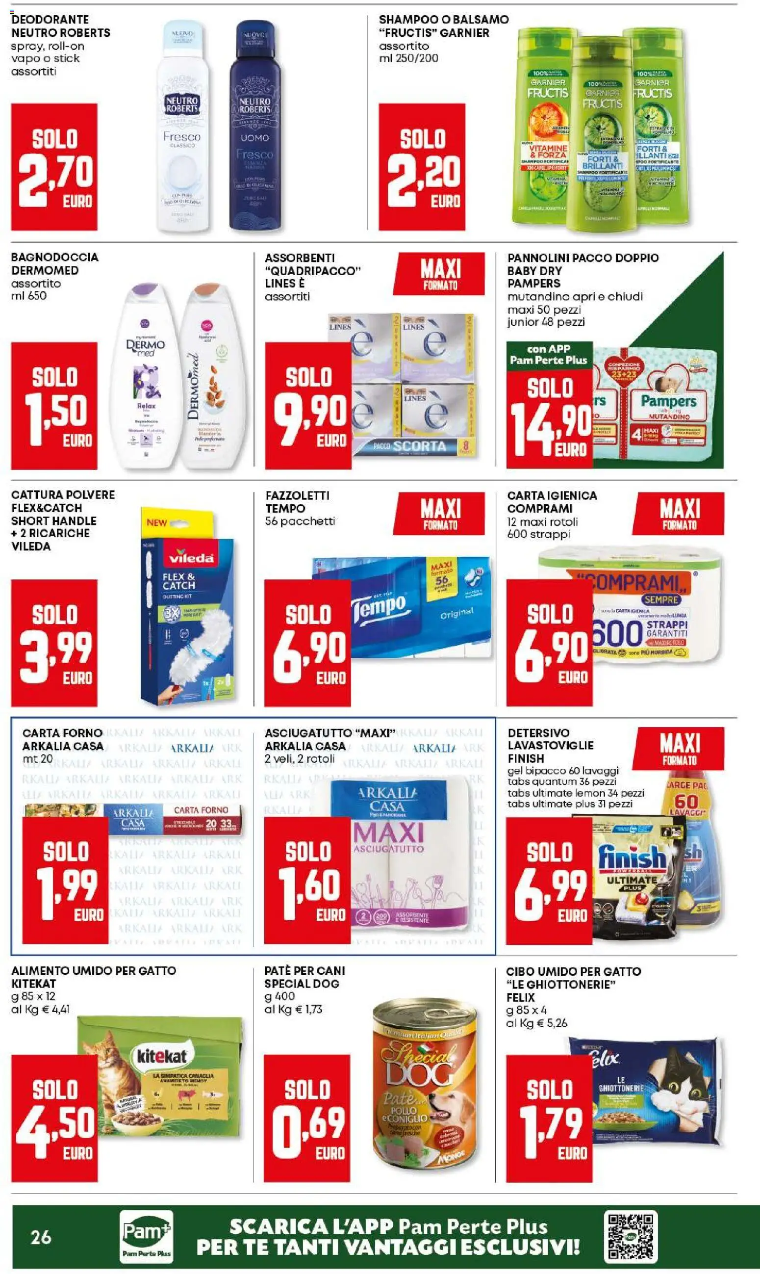 Volantino Panorama del 18.12.2025 | Pagina: 26 | Prodotti: Balsamo, Paté, Fazzoletti, Pampers