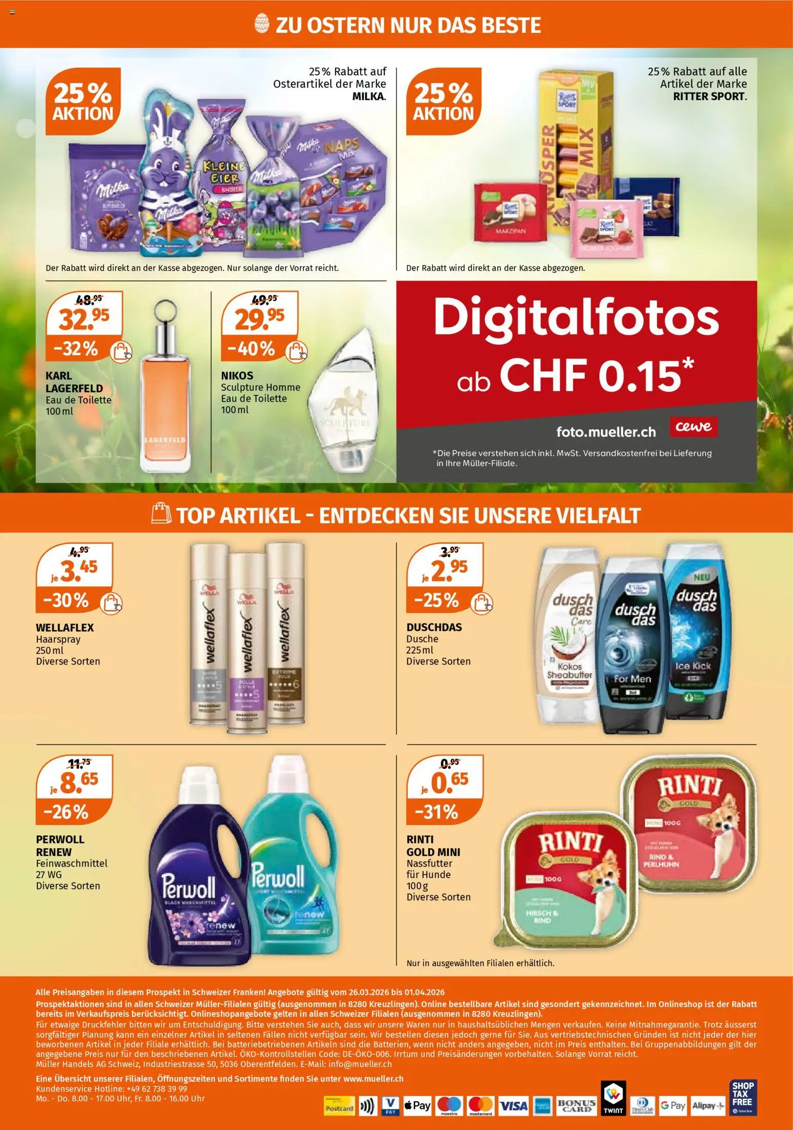 Müller aktionen – gültig ab 26.03.2026 | Seite: 12 | Produkte: Dusche, Haarspray, Eier, Top