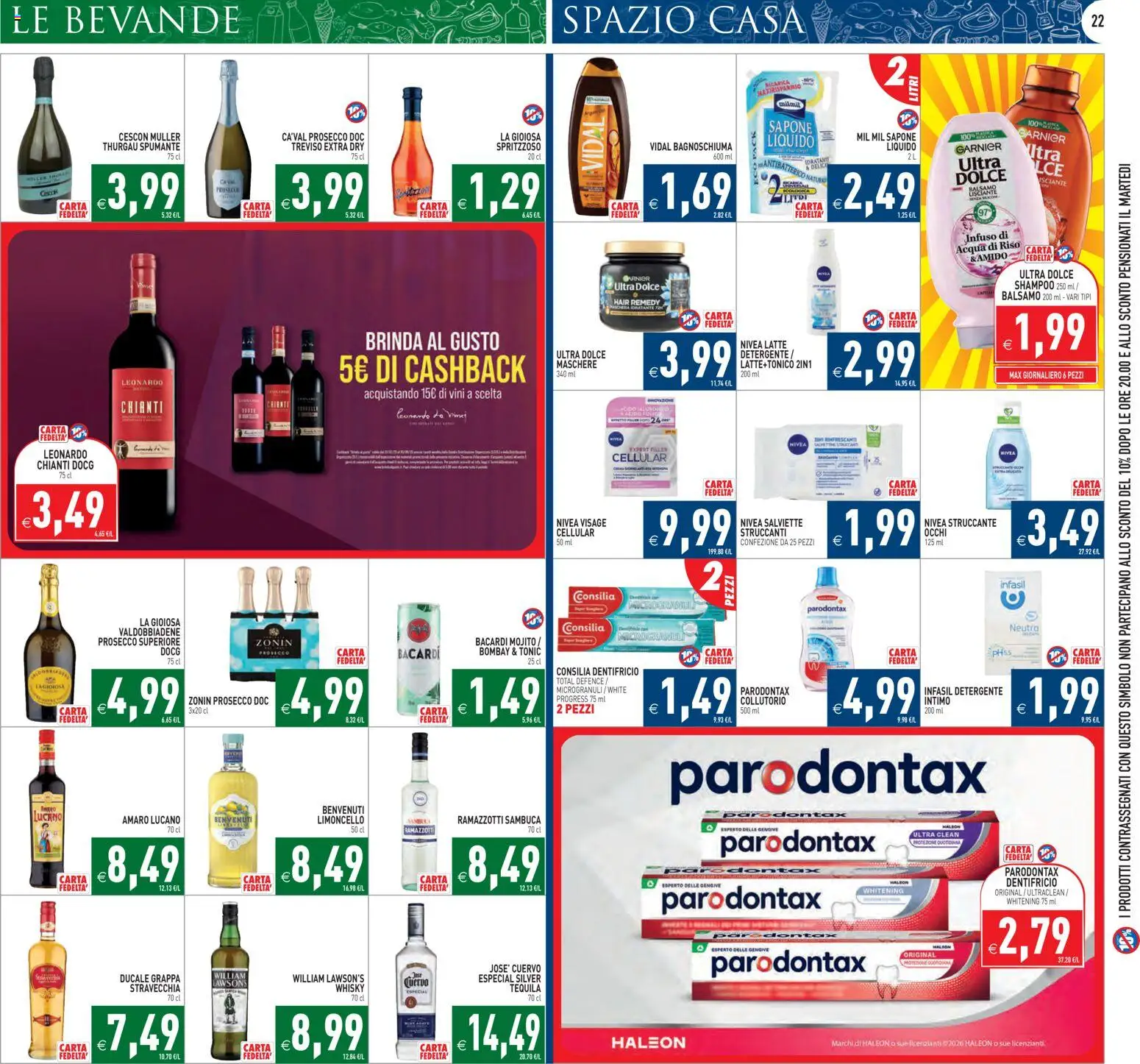 Volantino PIM Supermercati del 07.04.2026 | Pagina: 22 | Prodotti: Struccante, Riso, Intimo, Whisky