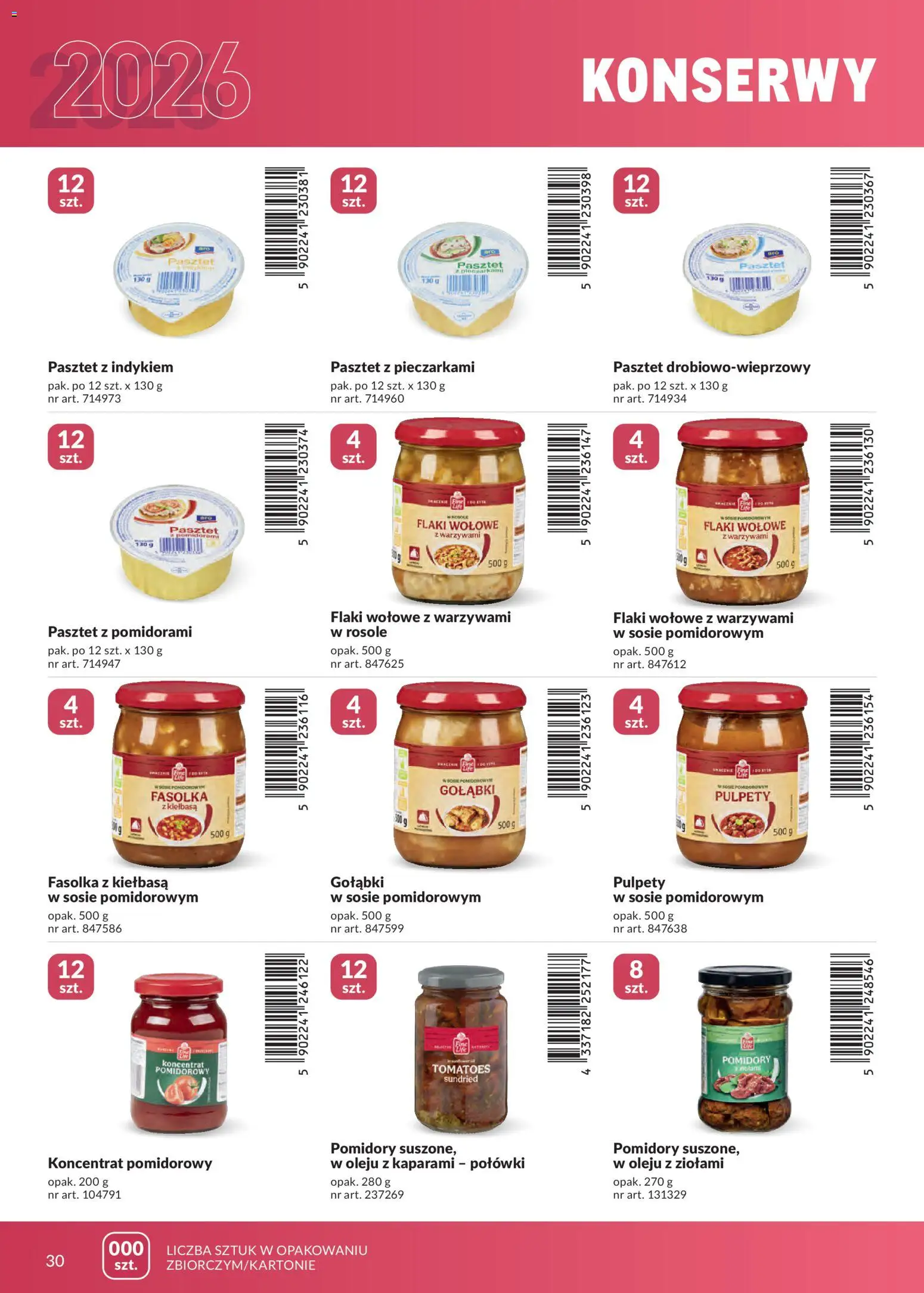 Makro gazetka - Marki własne dla Twojego sklepu od 23.04.2026 | Strona: 30 | Produkty: Kiełbasa, Koncentrat pomidorowy, Flaki, Flaki wołowe