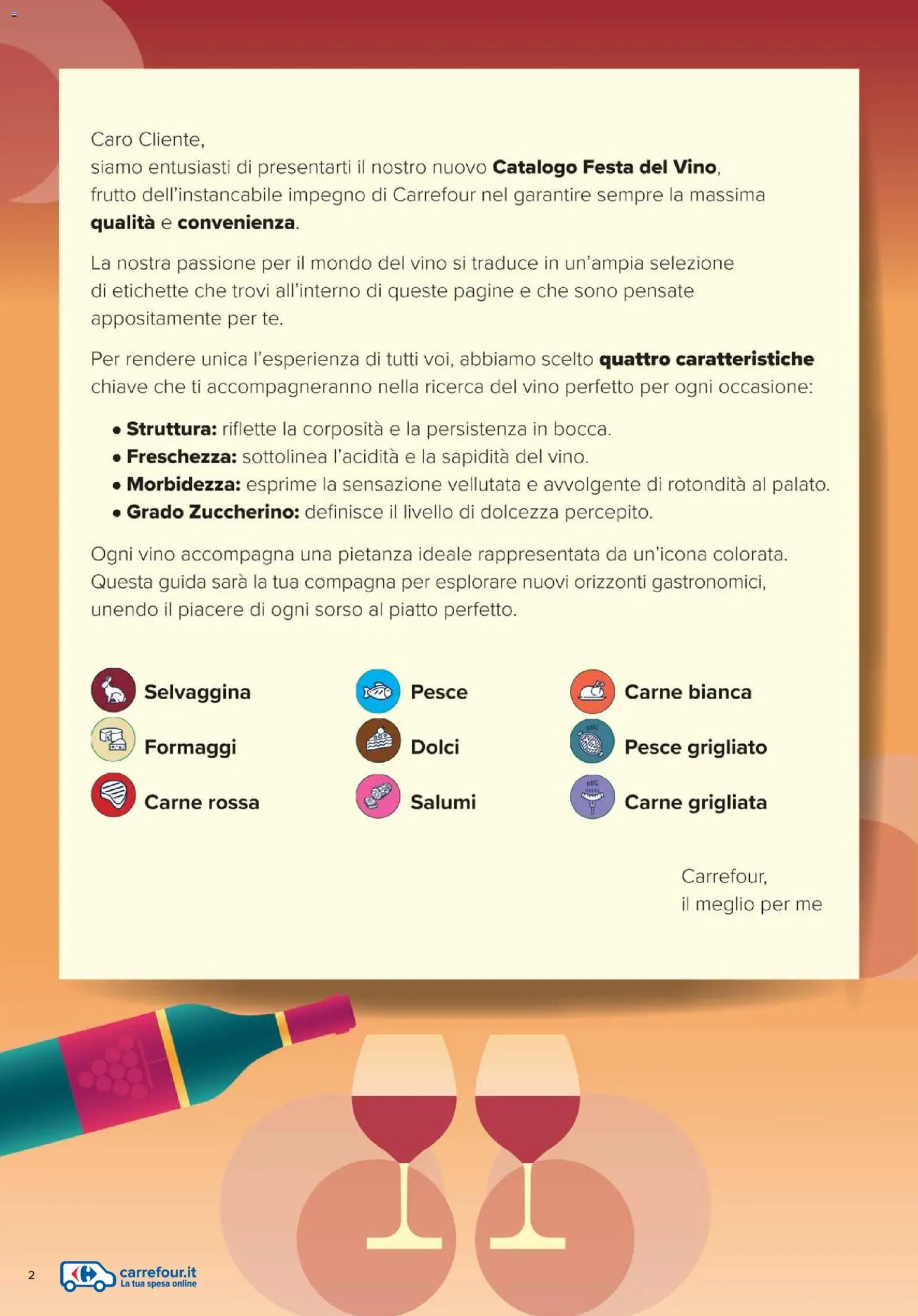 Volantino Carrefour del 17.02.2026 | Pagina: 2 | Prodotti: Pesce, Vino, Piatto