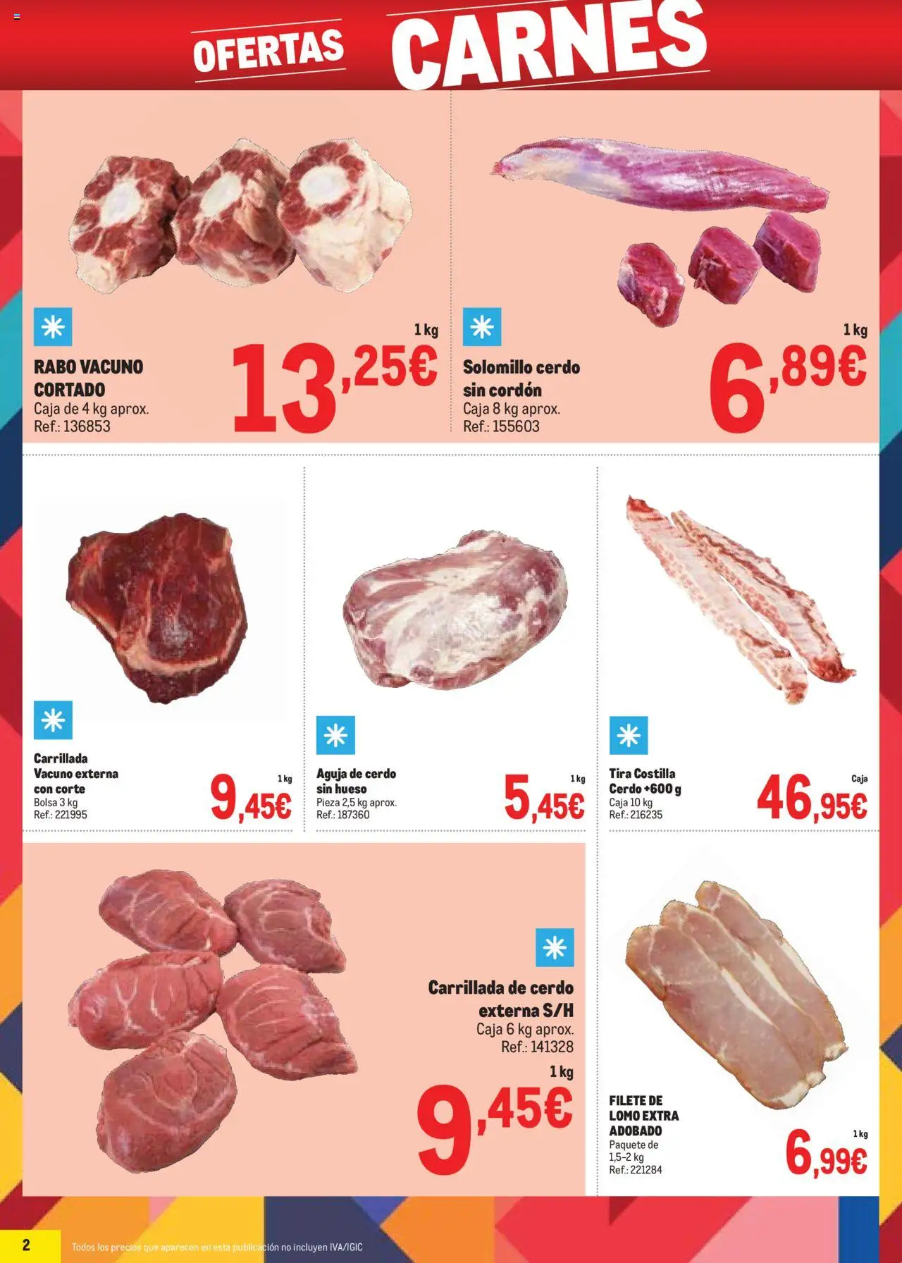 Makro - Precios Norte II │ válido desde el 06.10.2025 | Página: 2 | Productos: Cerdo, Bolsa, Filete, Caja