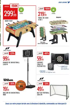 Intersport - Prévisualisation de Intersport Black Friday valide à partir de 03.11.2025 | Page: 7 | Produits: Table, Panier, Jeux, Ballon de basketball