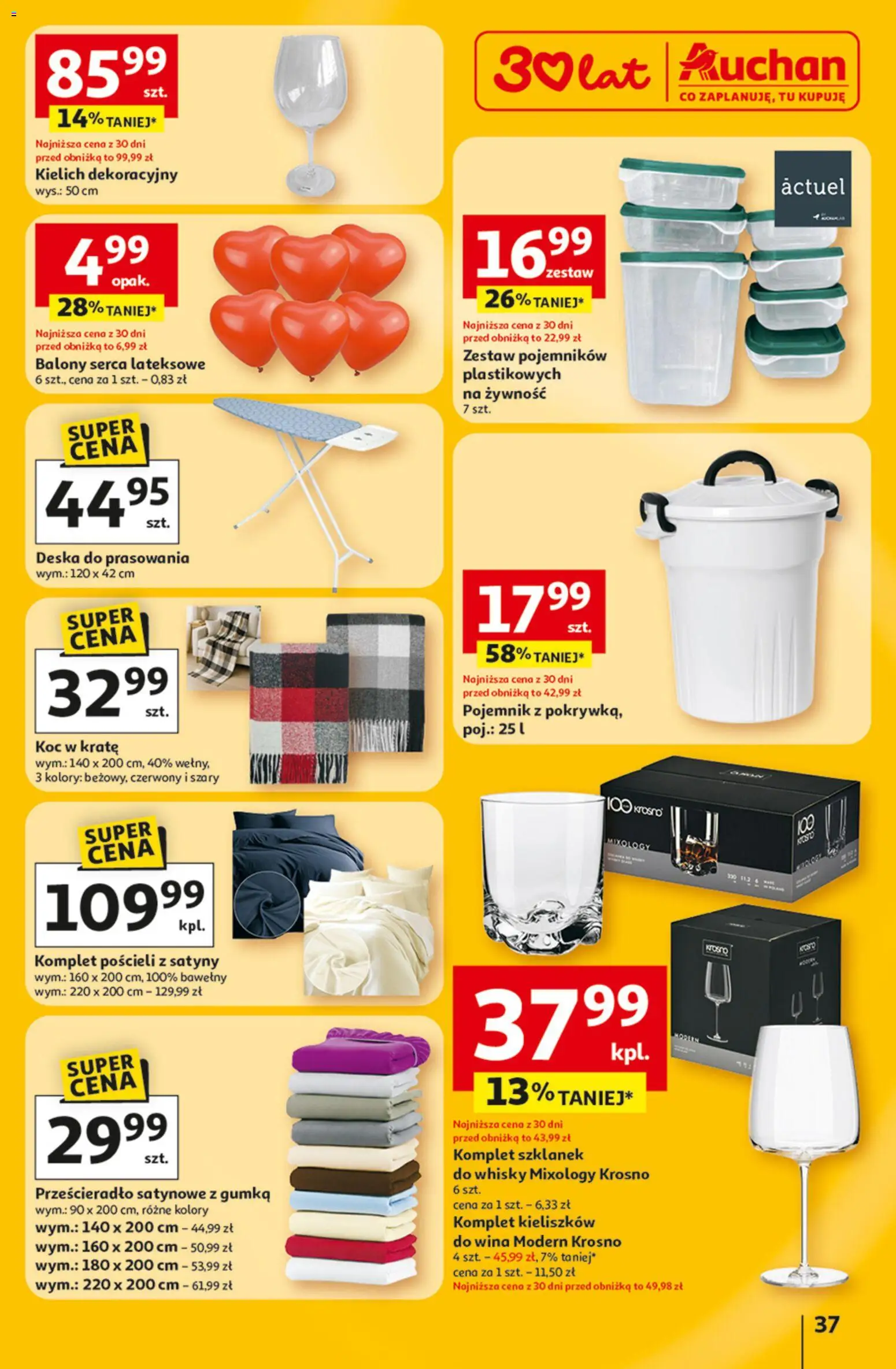 Auchan Gazetka - 30 Lat Hipermarket od 12.02.2026 | Strona: 37
