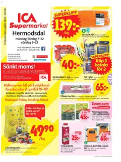 ICA Supermarket - Malmö - Förhandsvisning av reklamblad från butik ICA Supermarket aktuell från 30.03.2026