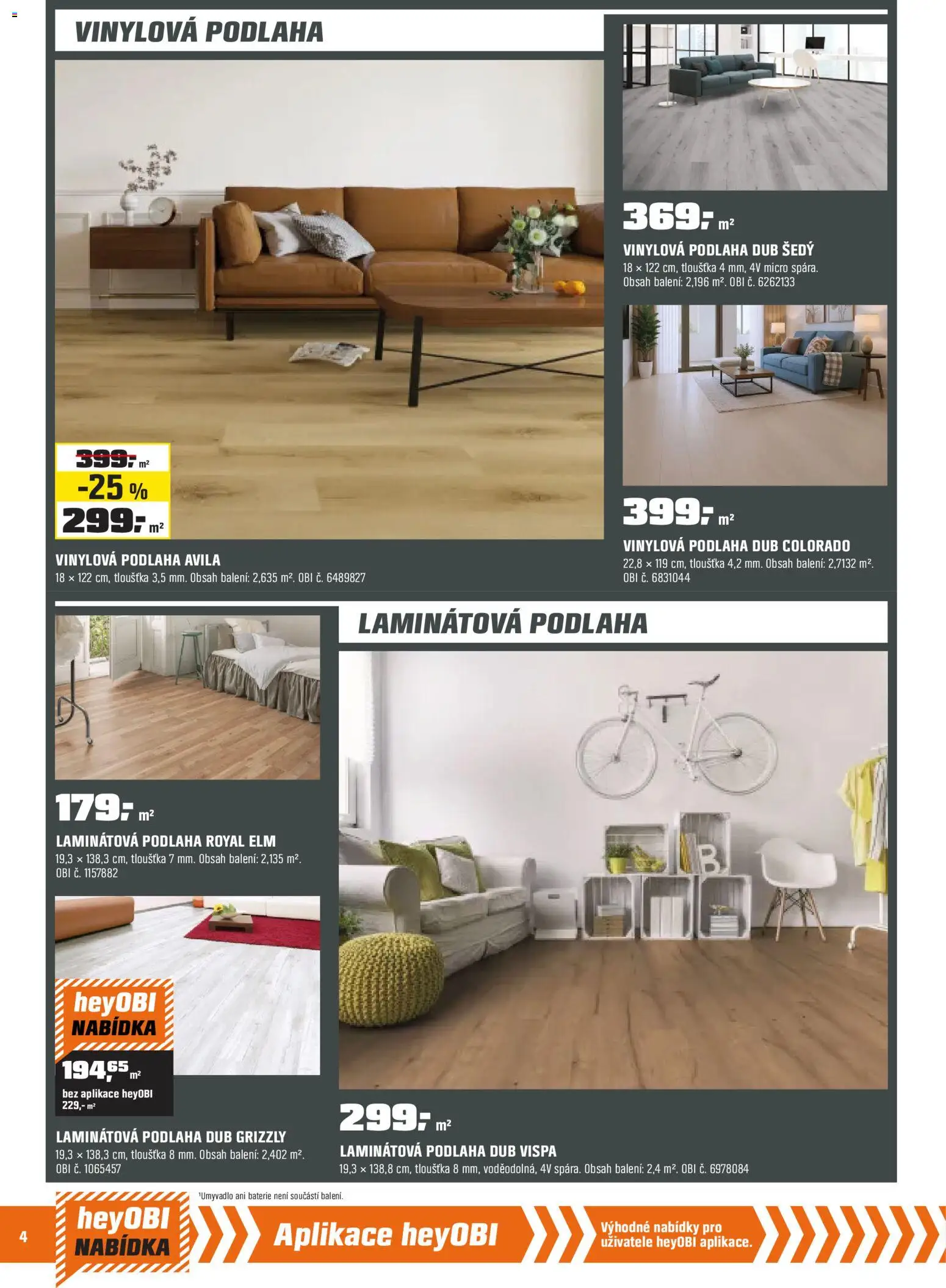OBI leták - Bobří síla v akci od 02.01.2026 | Strana: 4 | Produkty: Baterie