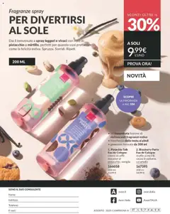 Volantino Avon del 01.08.2025 | Pagina: 212 | Prodotti: Crema, Muffin, Telefono, Cacao