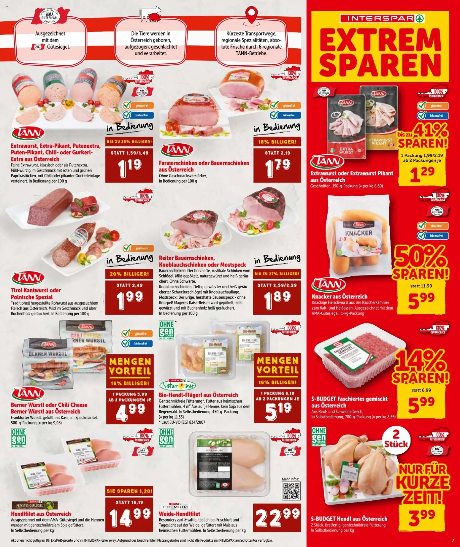 Interspar Flugblatt gültig ab 15.01.2026 | Seite: 7 | Produkte: Wurst, Chili, Schinken