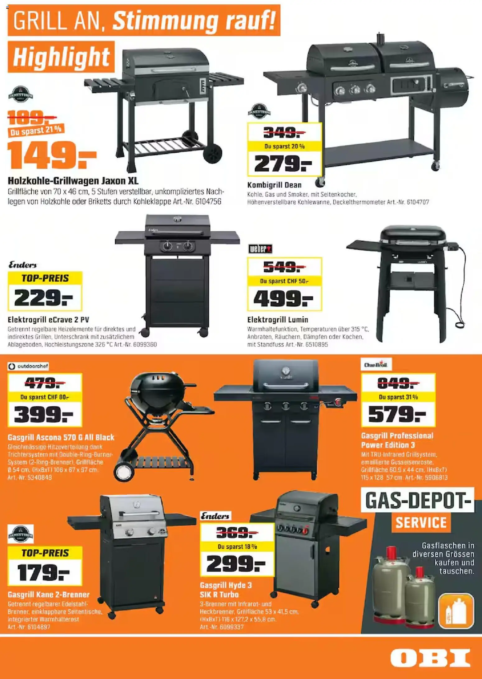 OBI aktionen – gültig ab 18.03.2026 | Seite: 5 | Produkte: Unterschrank, Grill