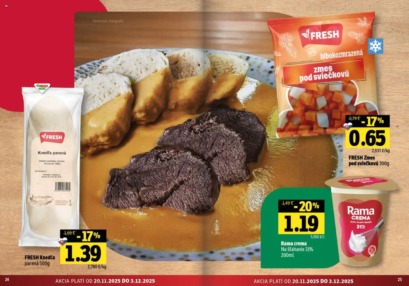 Nové Fresh akcie – leták je platný od 20.11.2025 | Strana: 13 | Produkty: Rama