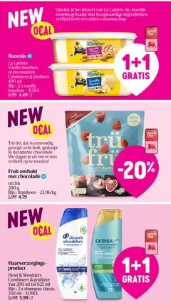 La Laitière Vanille bourbon of pecannoten, Combineer & profiteer 490 ml - Voorbeeld van een folder van Delhaize, geldig van 09.04.2026 | Pagina: 43 | Producten: Bourbon, Libacomb, Shampoo, Crème