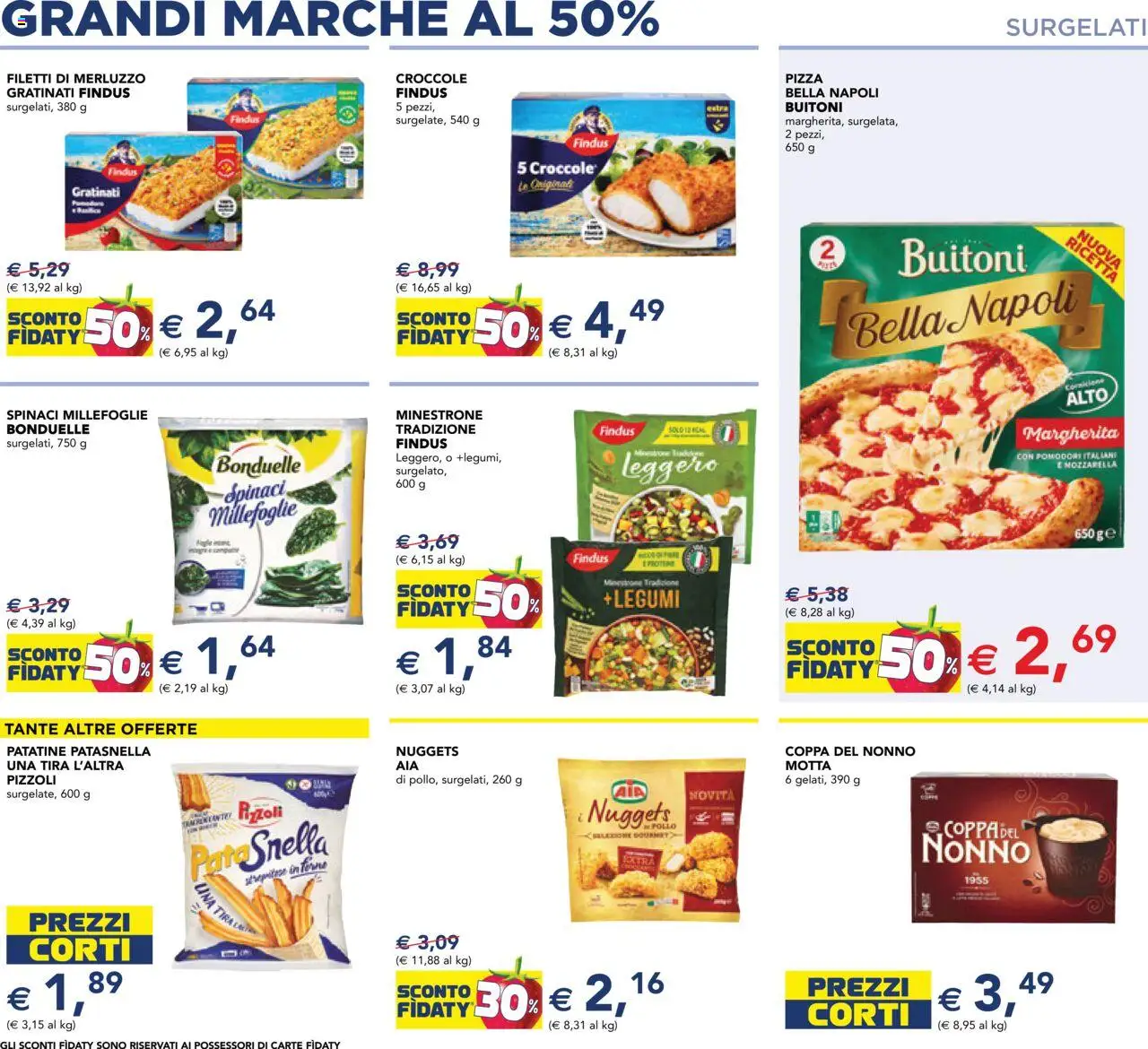 Volantino Esselunga S del 09.10.2025 | Pagina: 3 | Prodotti: Pizza, Pollo, Patatine, Nuggets