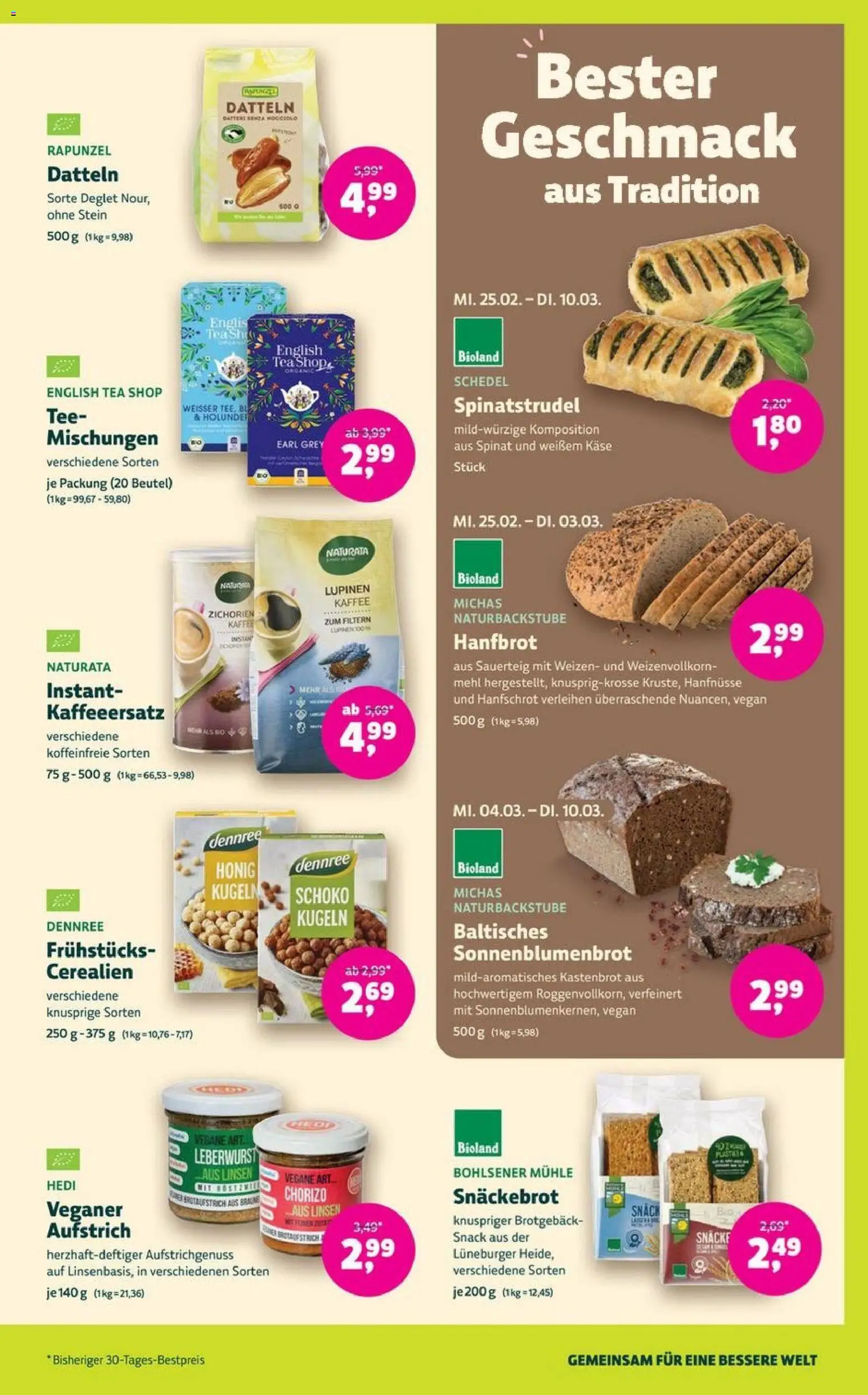 Denns BioMarkt Angebote – gültig ab 25.02.2026 | Seite: 9 | Produkte: Mühle, Mehl, Käse, Tee