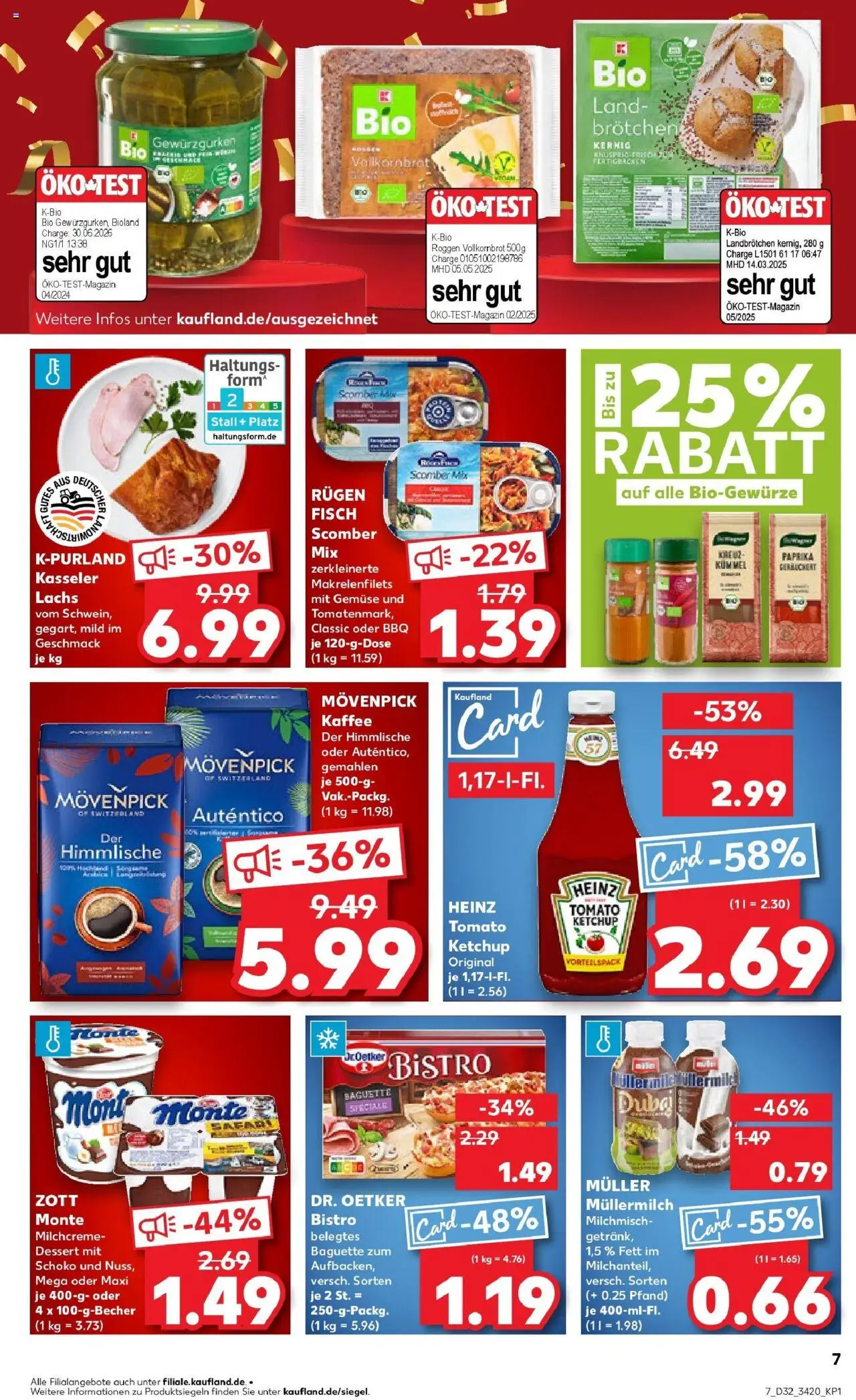 Kaufland prospekt Lübbenau	 - gültig ab dem 07.08.2025 | Seite: 7 | Produkte: Baguette, Lachs, Gemüse, Paprika