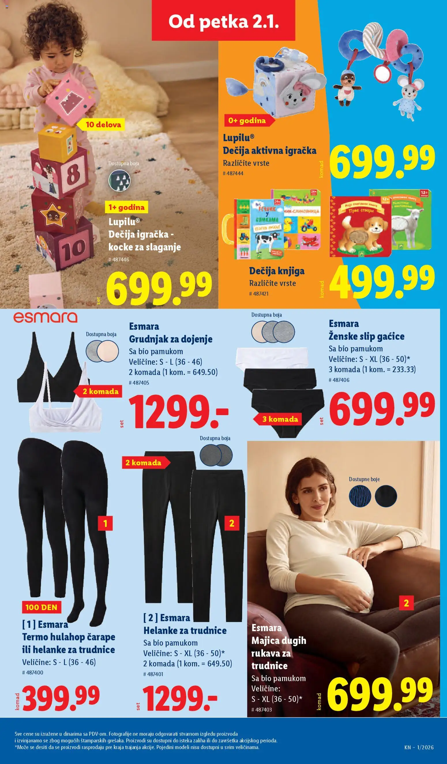 Lidl katalog - važi od 02.01.2026 | Strana: 63 | Proizvode: Gaćice, Grudnjak, Čarape, Helanke