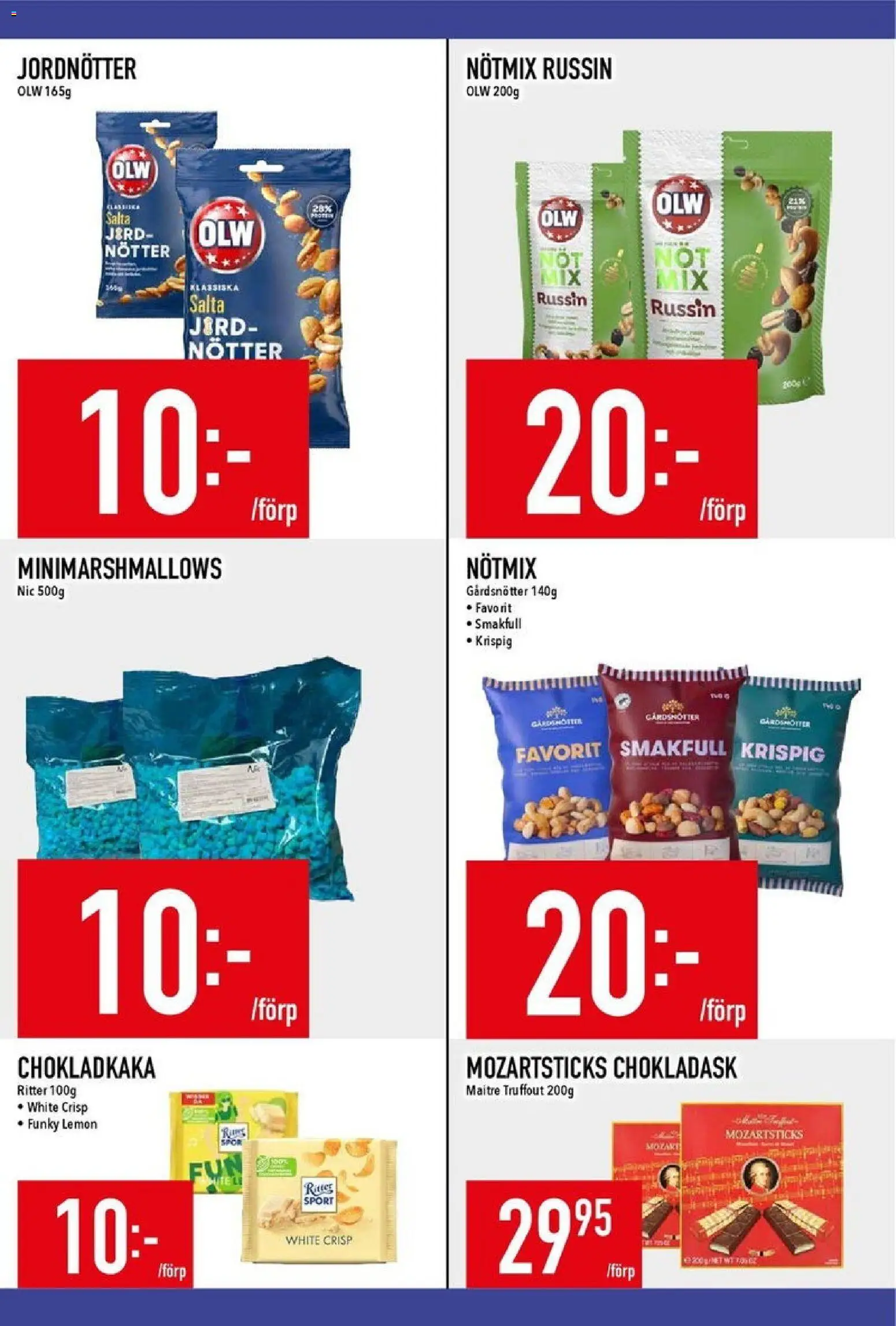 Matdax reklamblad aktuell från 22.12.2025 | Sida: 18 | Produkter: Jord, Chokladkaka, Jordnötter, Nötter